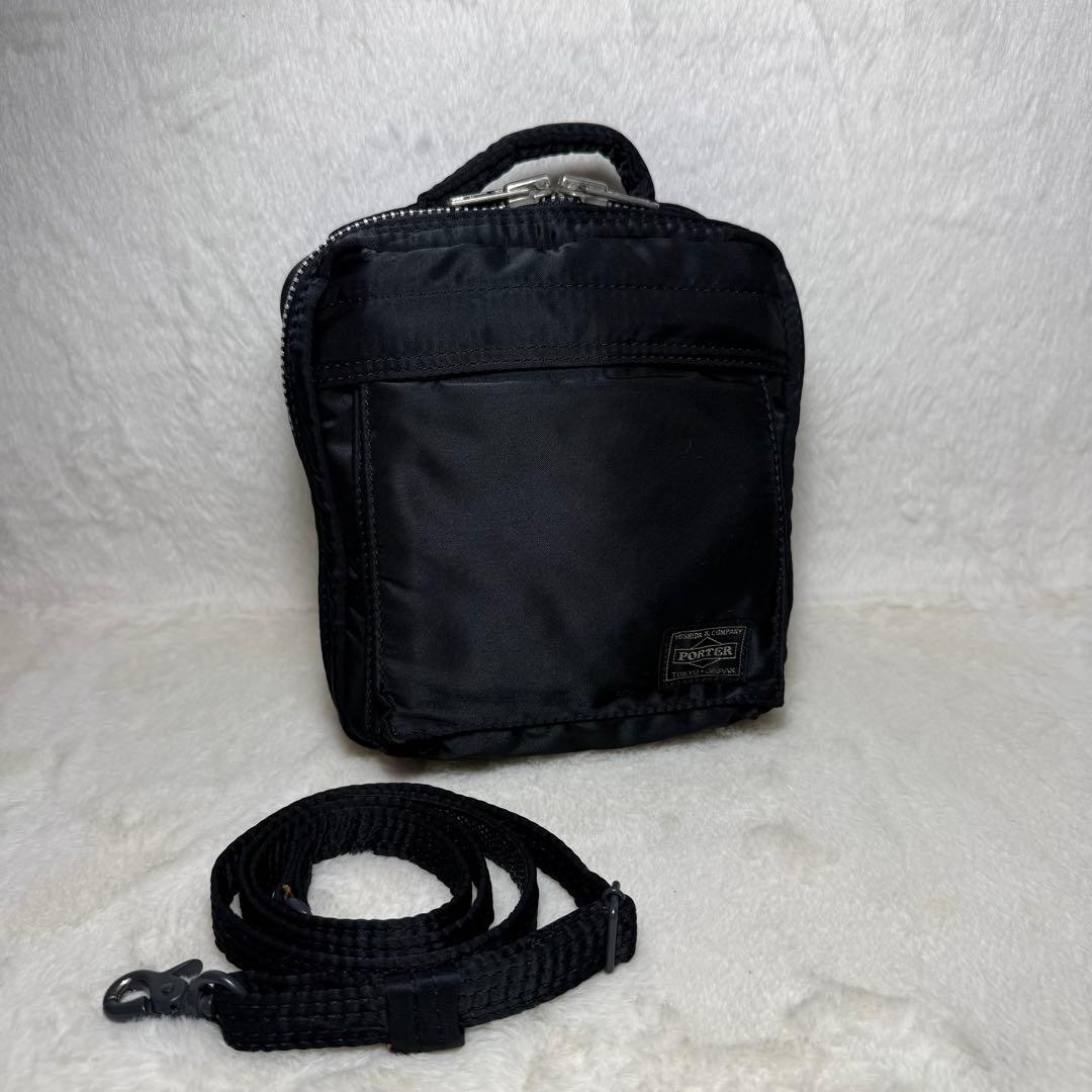 Authentic Porter Yoshida Shoulder Bag 2-Way Nylon Black 20cm x 19cm x 4cm