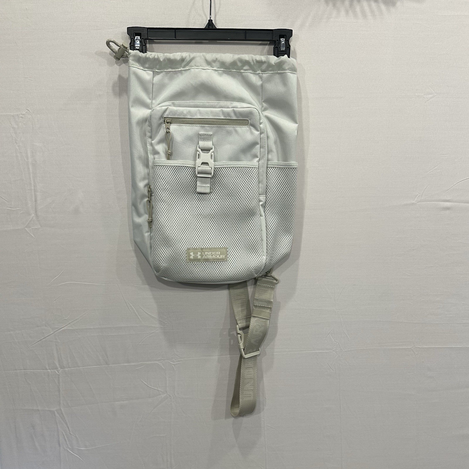 UA Under Armour Utility Flex Sling Bag – White / Khaki