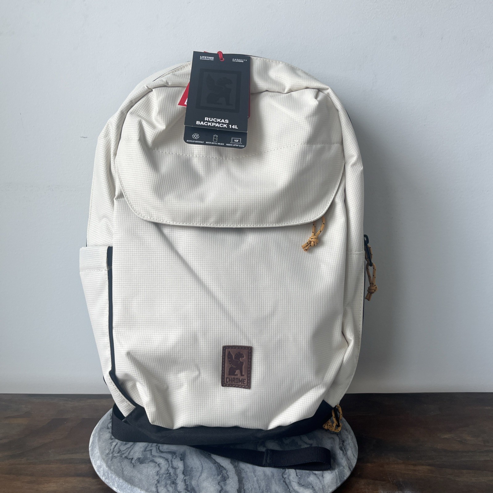 Chrome Industries RUCKAS BACKPACK Bag 14L NATURAL/CREAM Waterproof Pack RARE