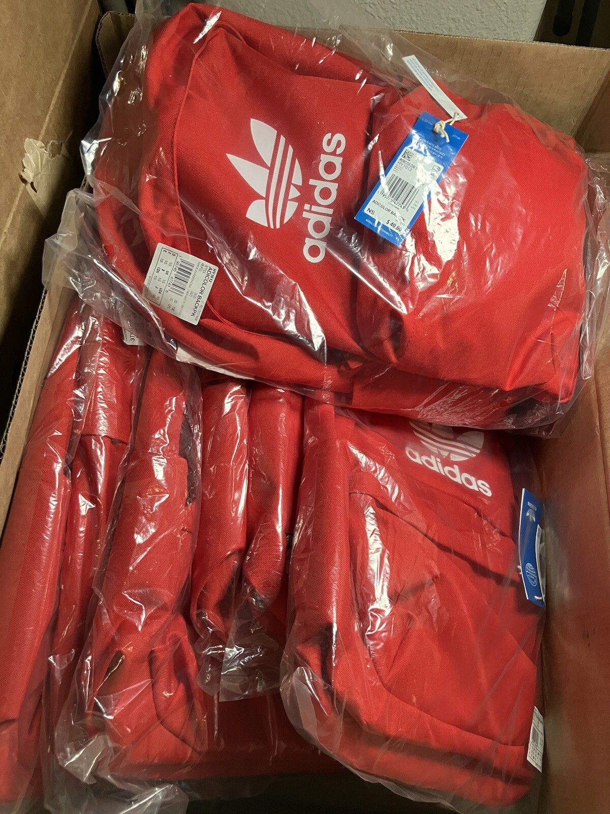 Adidas / ADICOLOR Backpack / HY1012 / Red / L