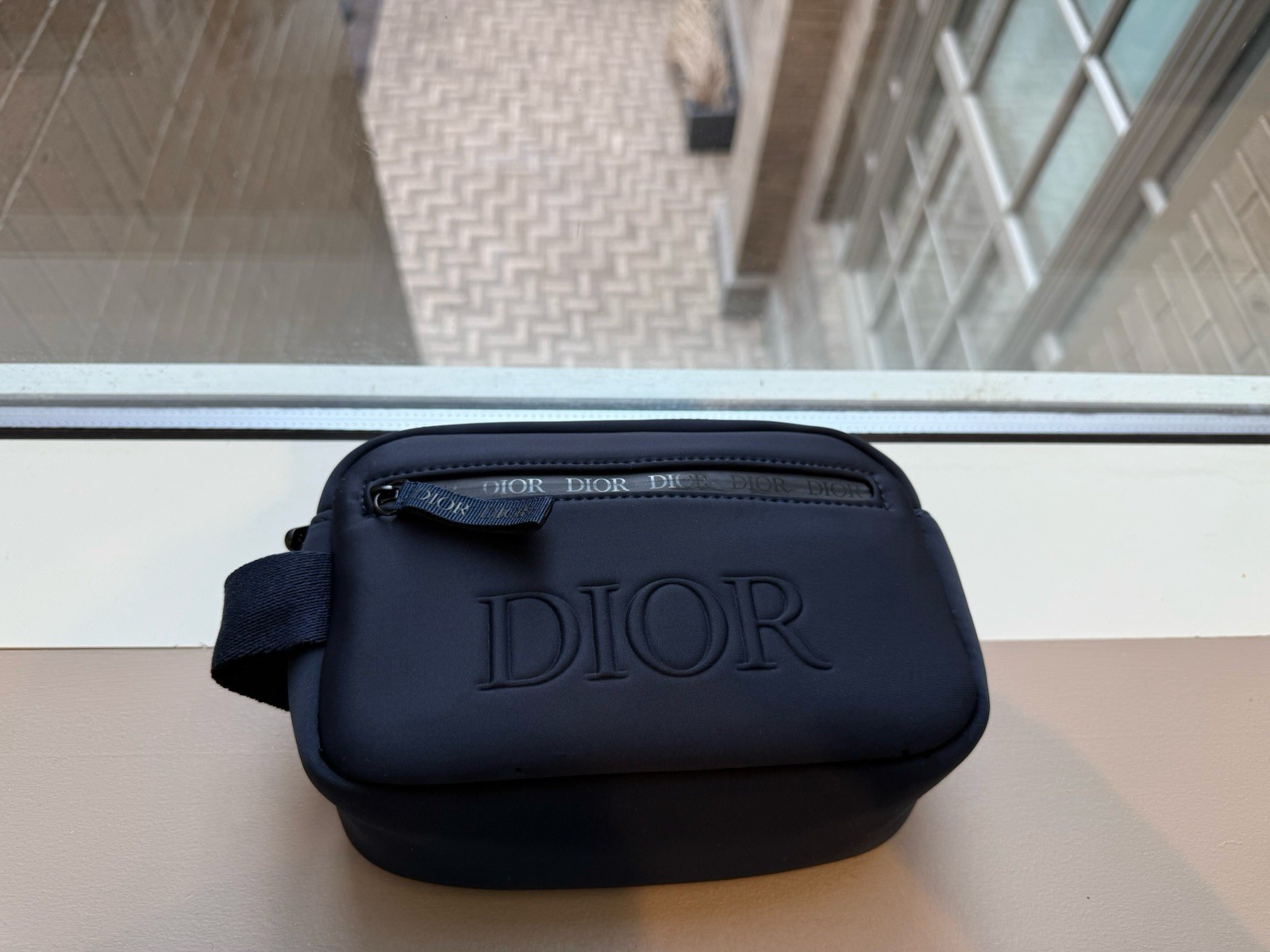Dior Beauty Dark Blue Pouch Travel Case