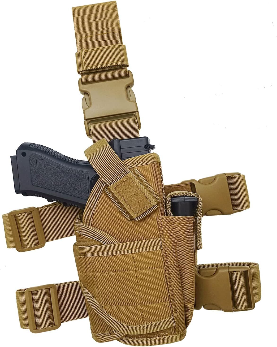 Tactical Drop Leg Holster Adjustable Right Hand Thigh Pistol Gun Glock Holster