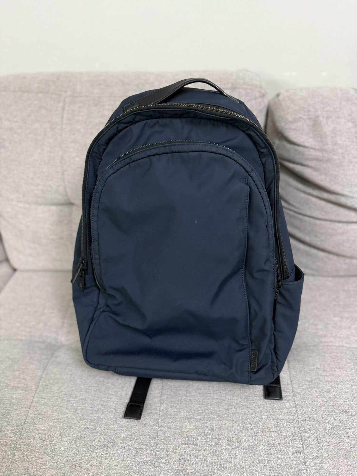 AWAY Travel The Everywhere Zip Backpack -Navy Blue Laptop – Official IAC Branded