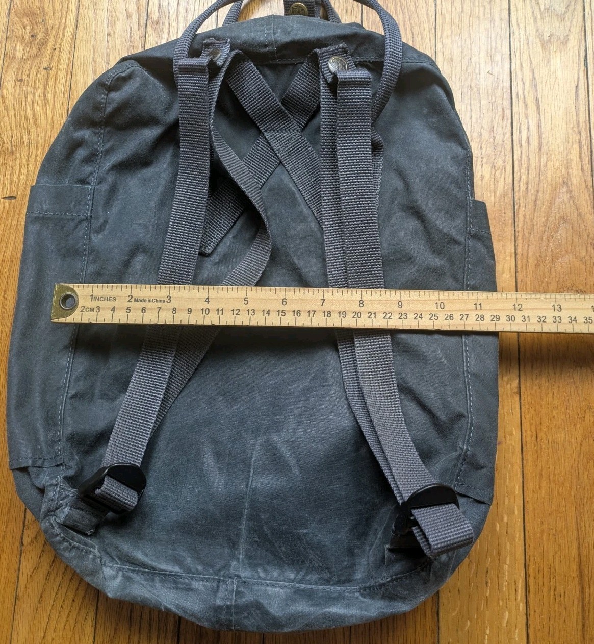 Fjallraven Kanken Backpack Gray Vinylon Everyday Hiking Traveling