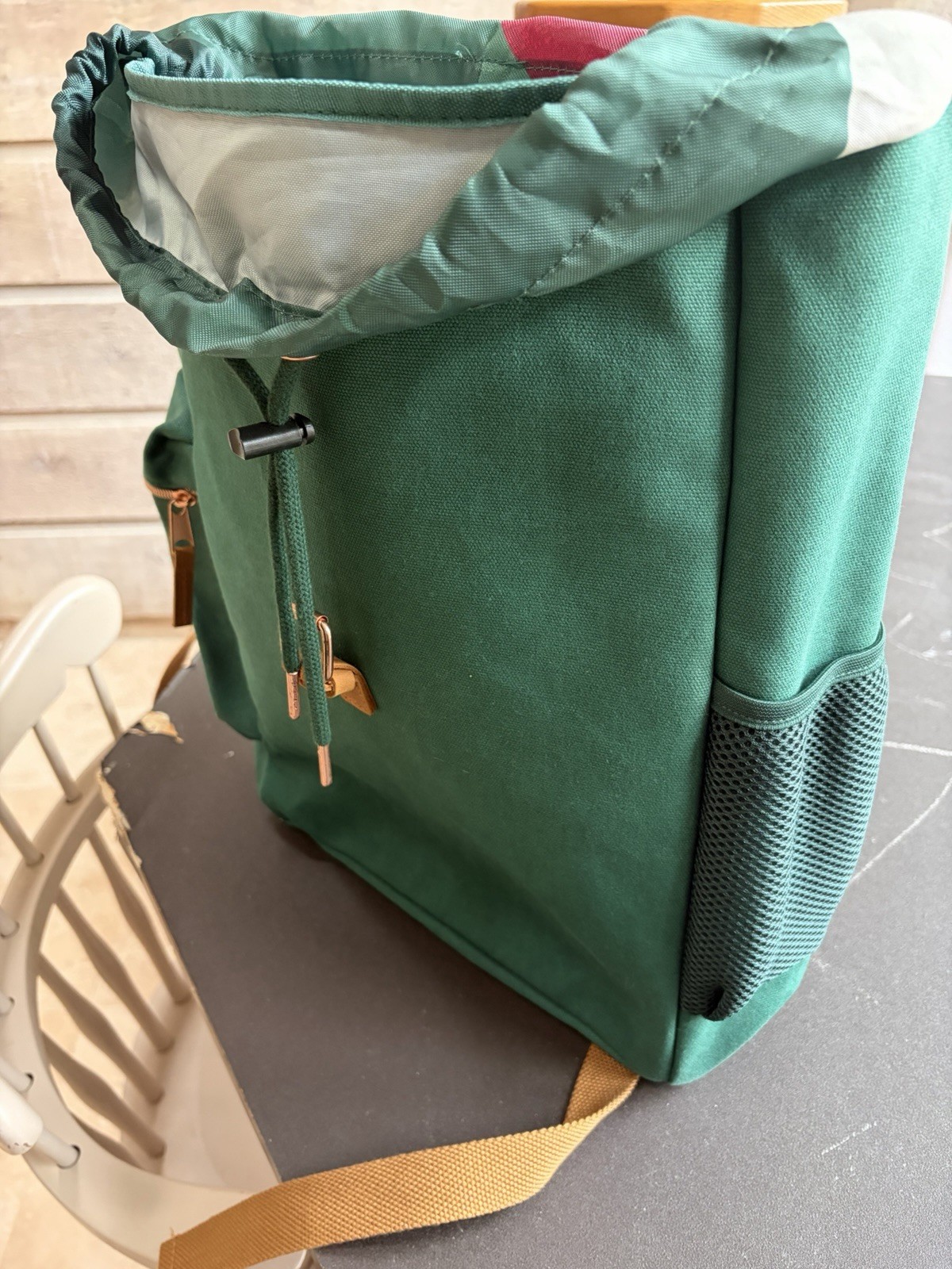 Jameson Backpack Green Utility Canvas Book Bag Irish Whiskey Daypack Rucksack