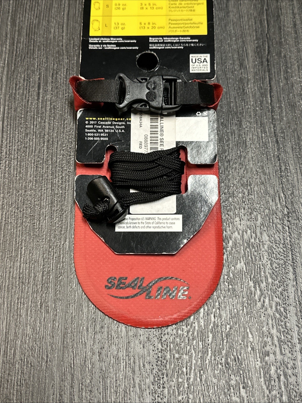 Supreme SealLine See Pouch Red New SS18 100% Authentic