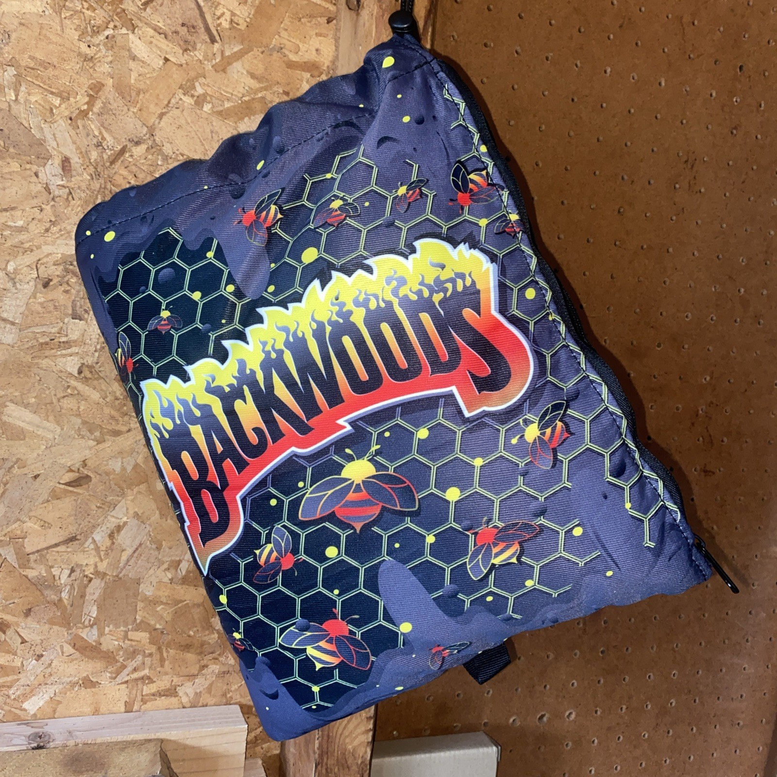 Backwoods Puffer Bag- Honeycomb Red/Yellow