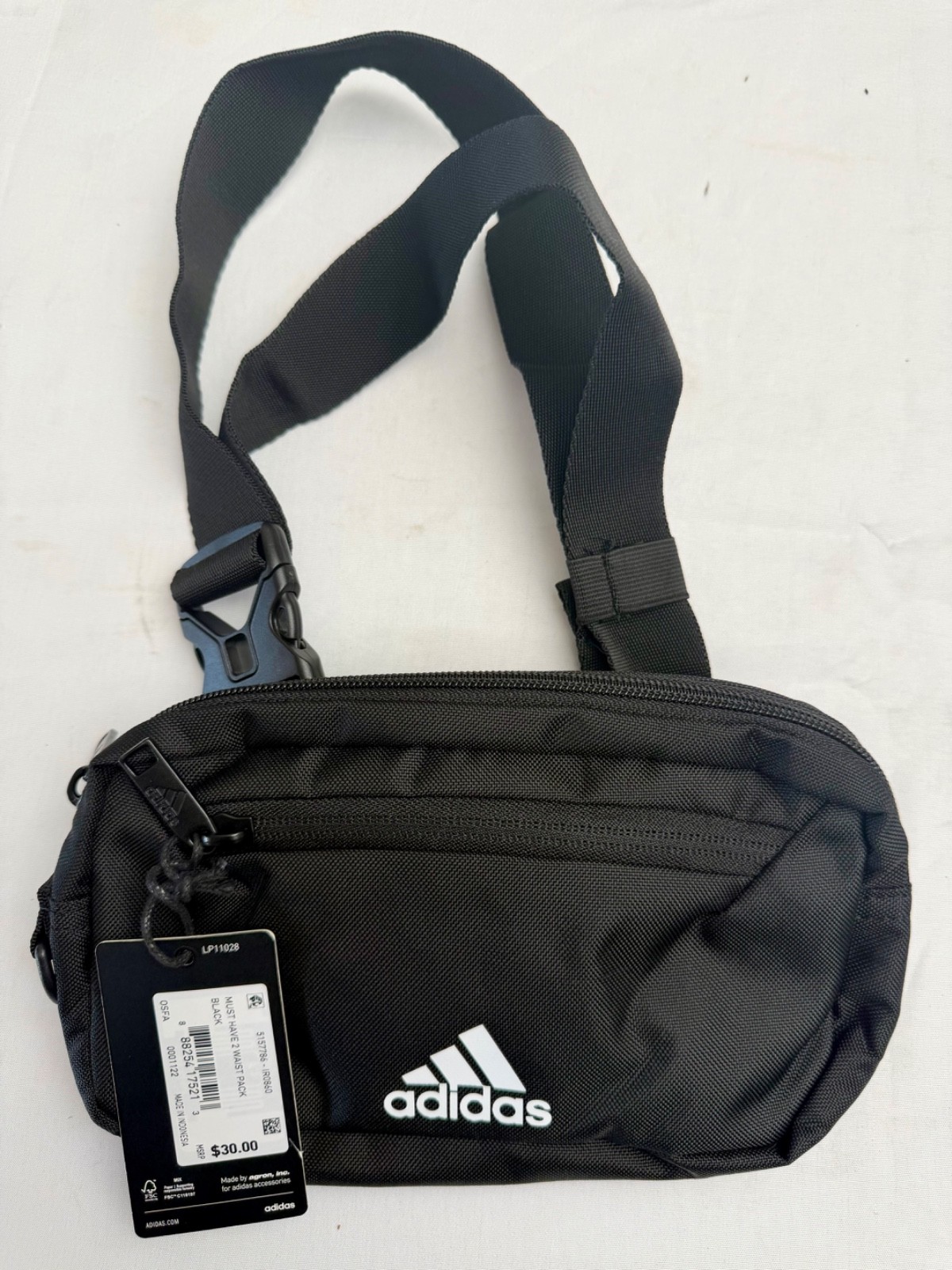 adidas Unisex Black Must Have 2 Waist Pack (IR0860) – NWT