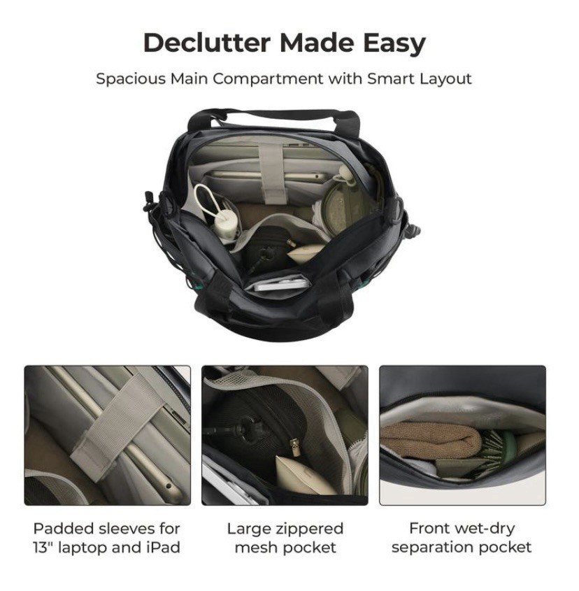 BAGSMART 23L Focus Tote Multi- Functional Bag