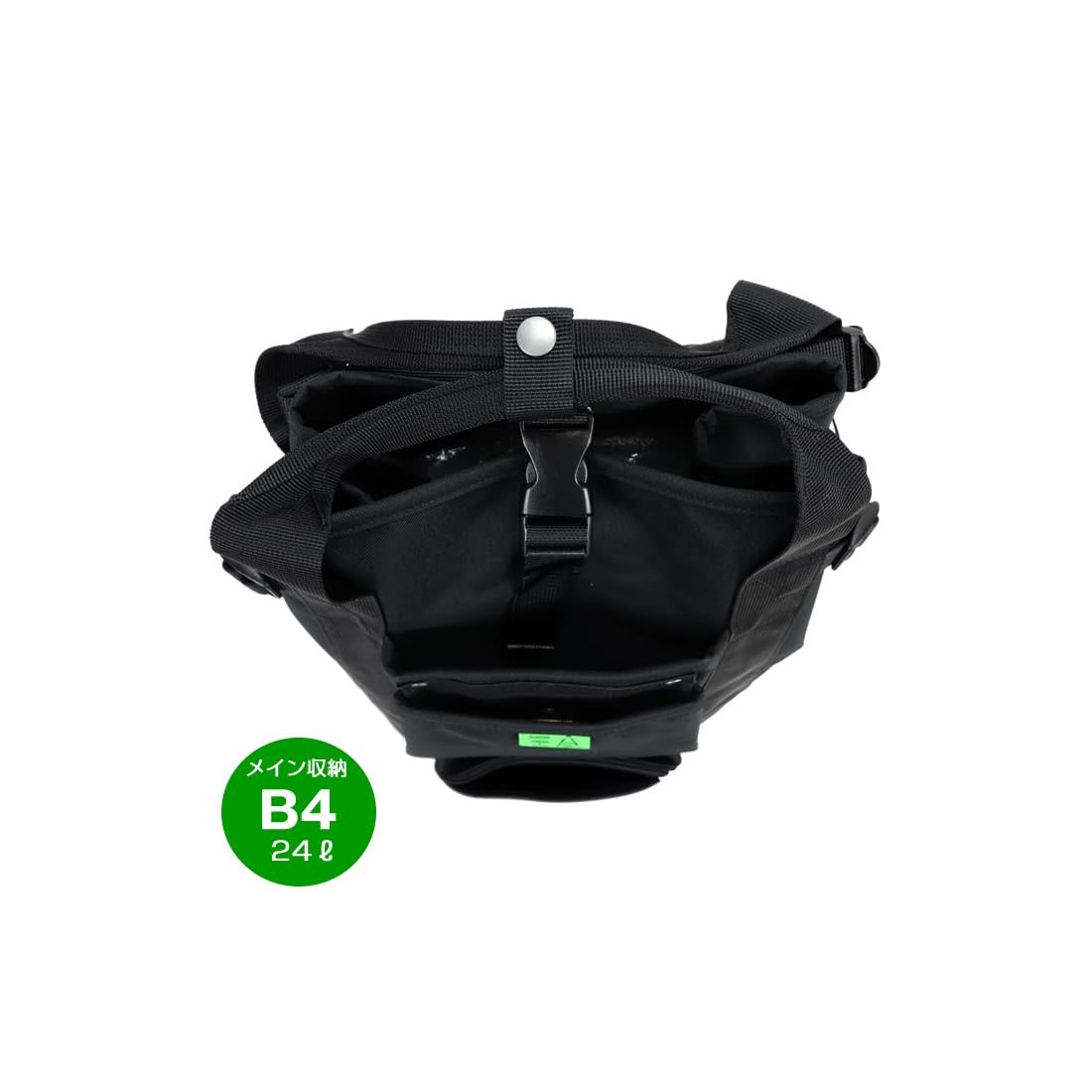 PORTER Union Backpack, Black, 100% Polyester (PVC coated on the back)