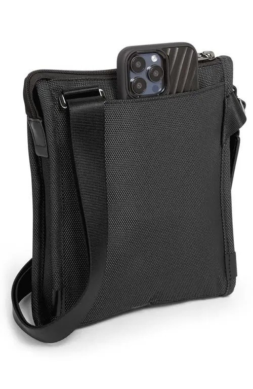 NEW TUMI Alpha 3 Pocket Bag Small Reflective Gray Crossbody Shoulder Travel