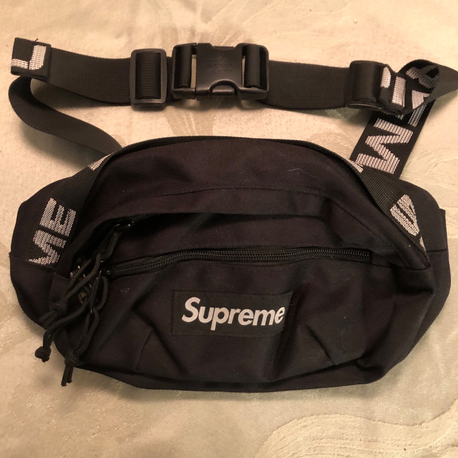 Authentic Supreme SS18 Cordura Fanny Pack Waist Bag Men