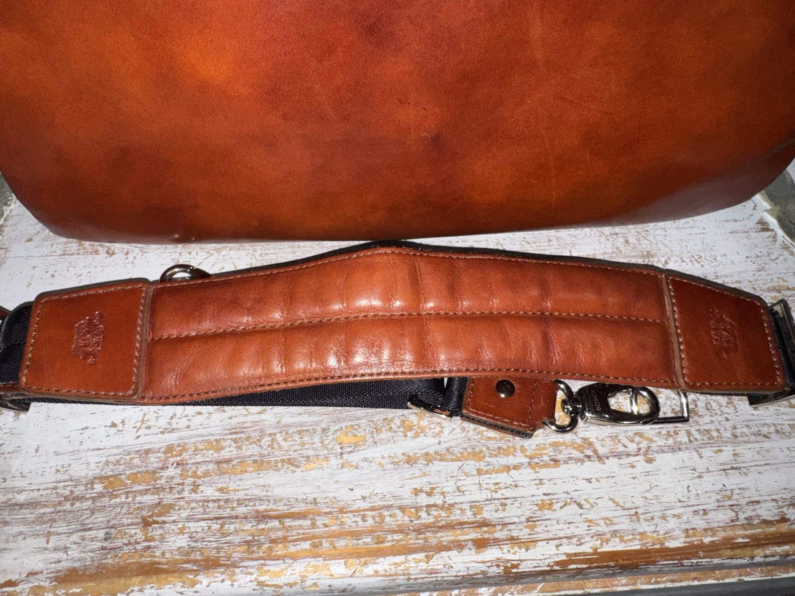 Bosca Old Leather/ Stringer Briefcase/ Italian Leather Luxury/ Large Capacity