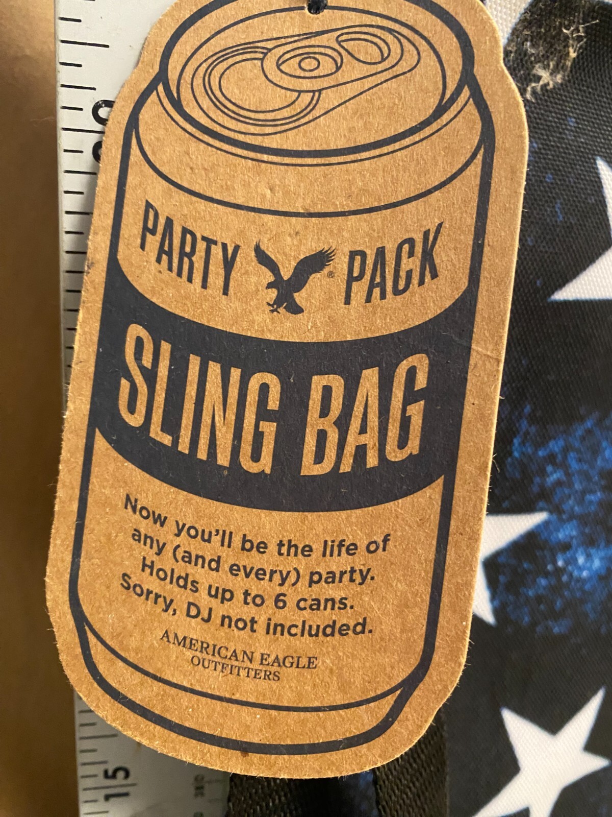 American Eagle Party Pack Sling Bag American Flag