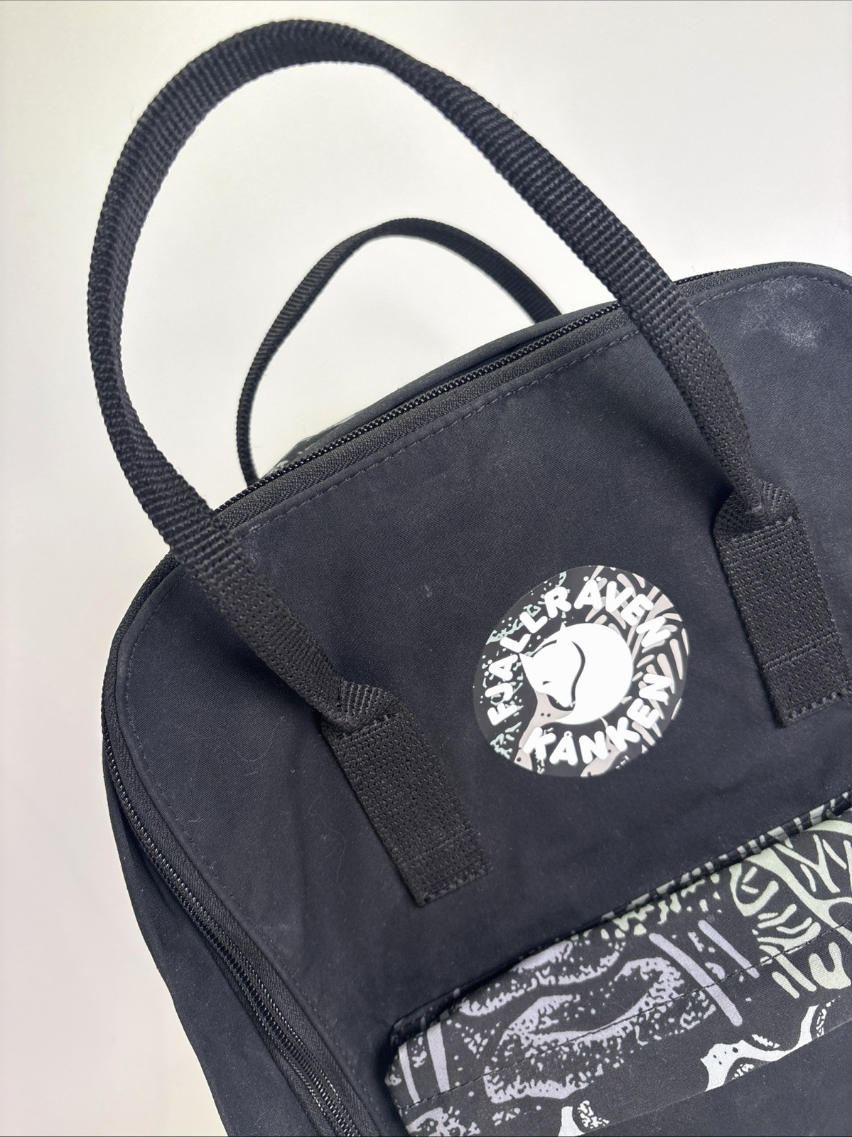 Fjallraven Kanken Art Plus Backpack 16L Black Dark Woods Mander Laptop Bag 23634
