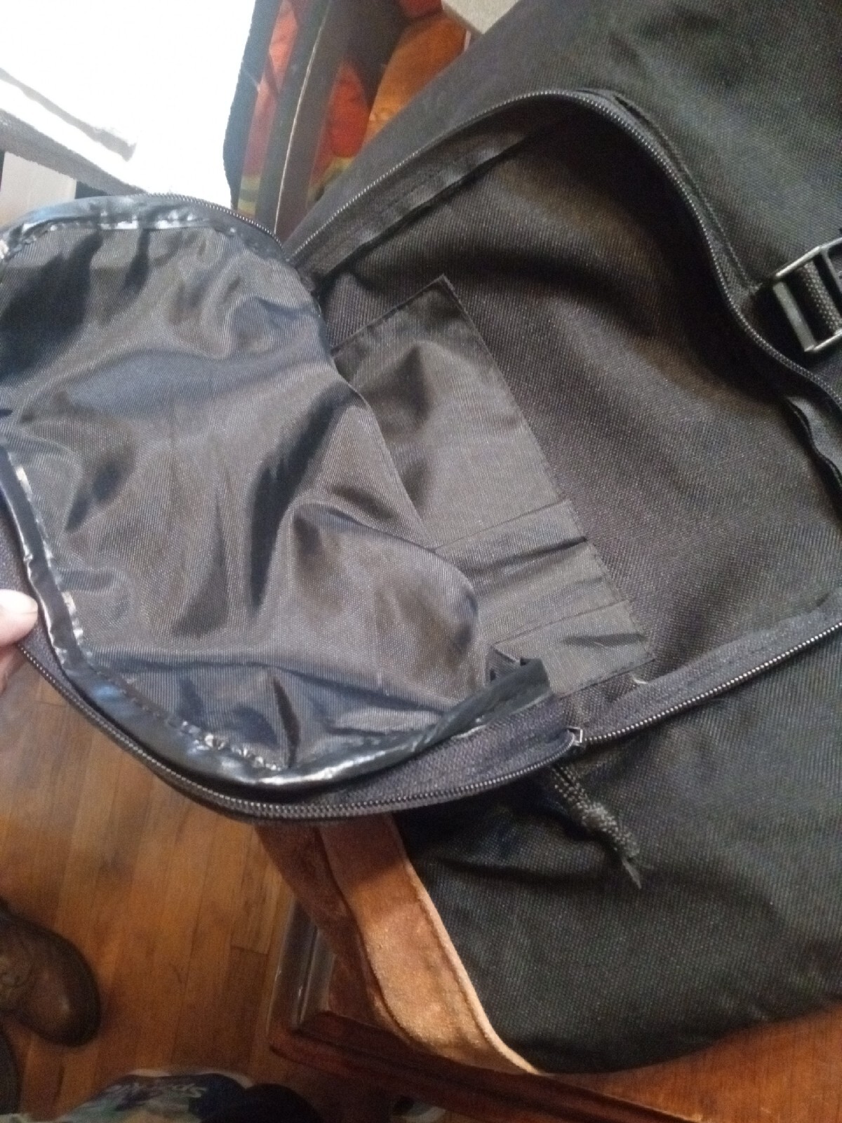 Vintage Northwest Territory Backpack Leather Suede Bottom Bookbag School Hiking