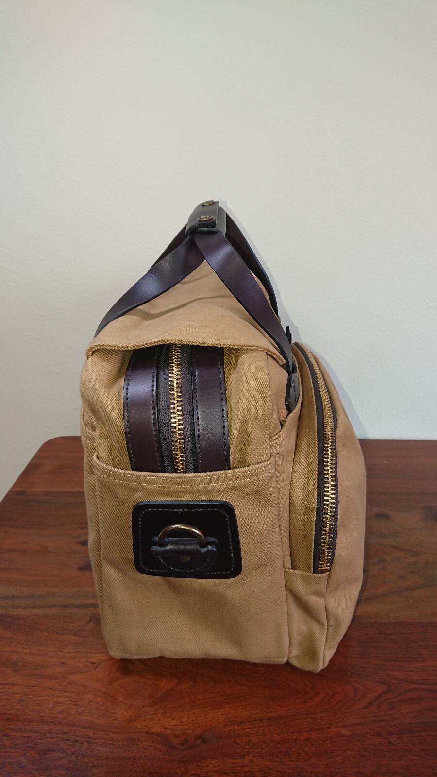 Filson Rugged Twill Padded Computer Bag | Tan | Made in USA