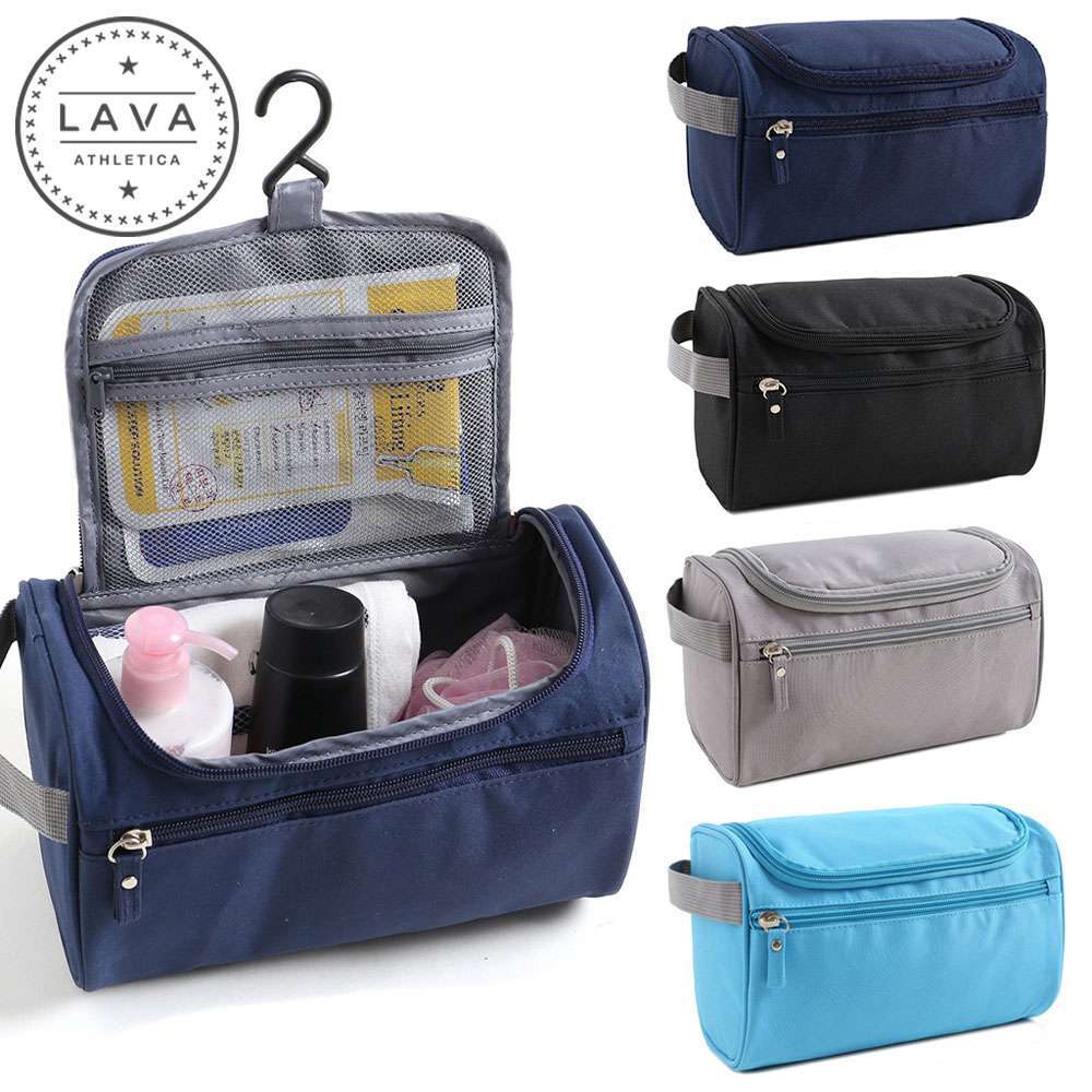 Men Women Travel Toiletry Bag Wash Kit Cosmetics Shaving Makeup Case Organizer