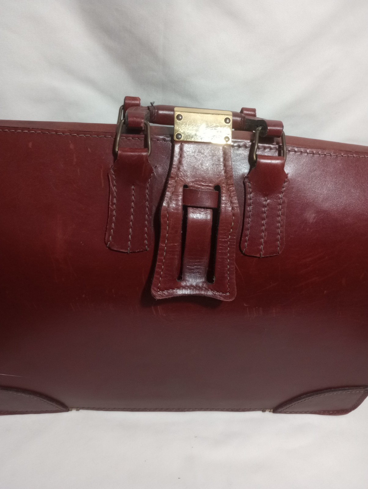 Vintage Leather Presto Lock Attache Briefcase – Top Open