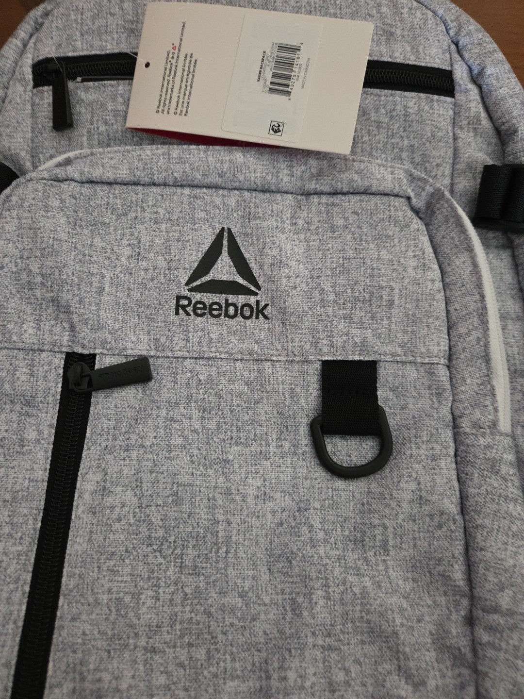 Reebok Kaiser 18″ Laptop Backpack, Light Heather Gray New with tags