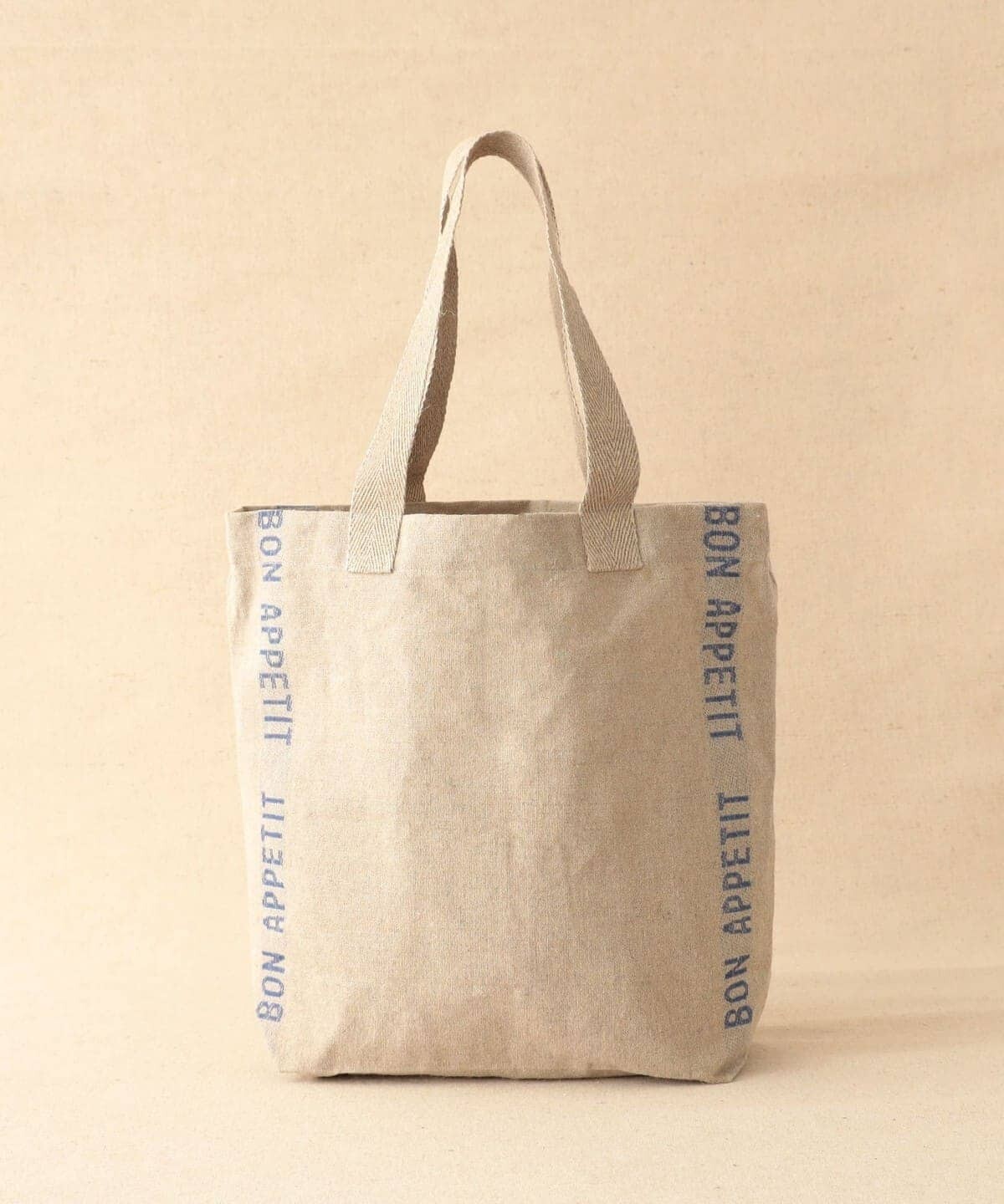 (ASK availability First) BEAMS Charvet Editions / “BON APPETIT” Linen Tote new