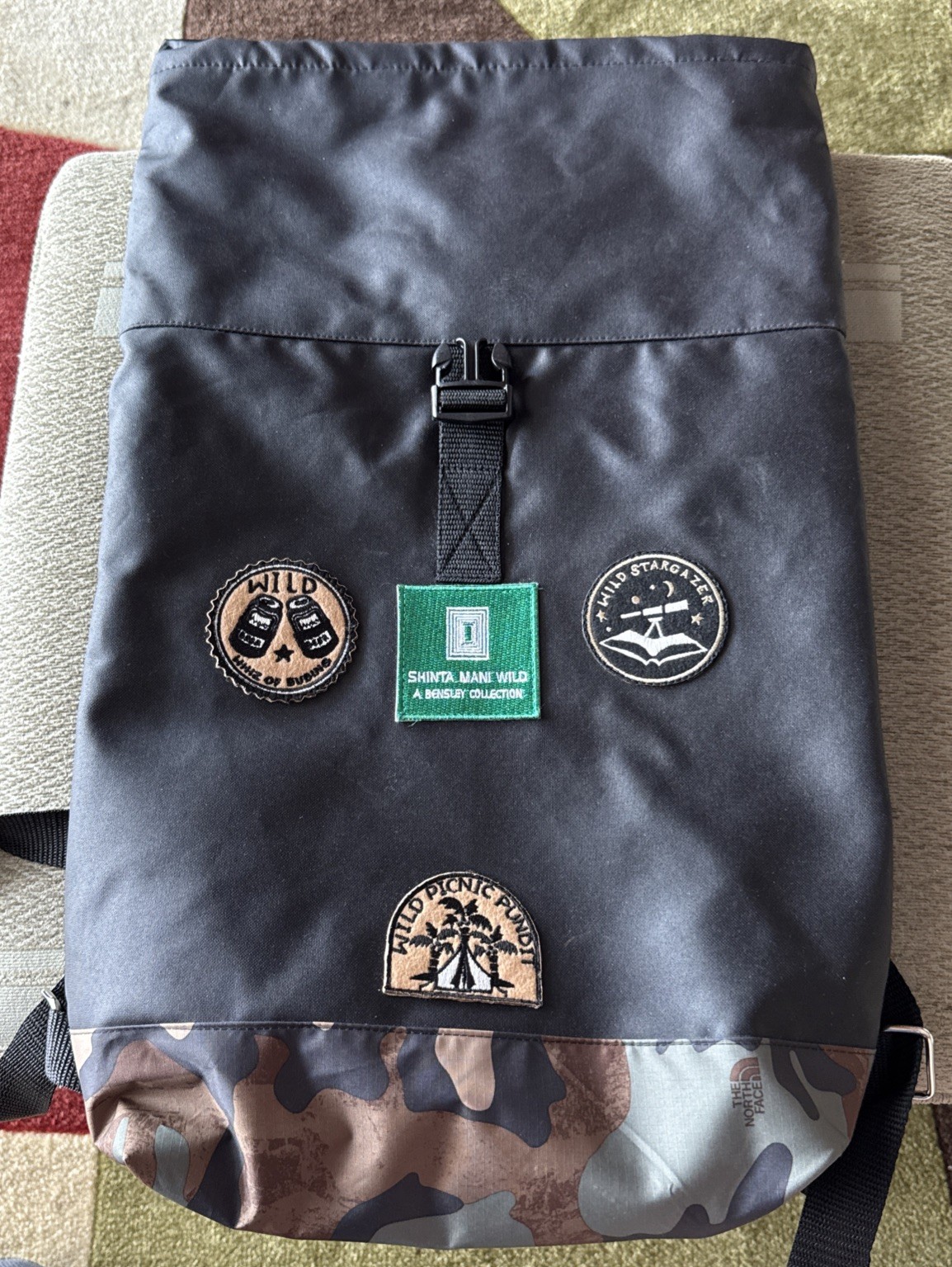 The North Face Top Loader Daypack Roll Top Army