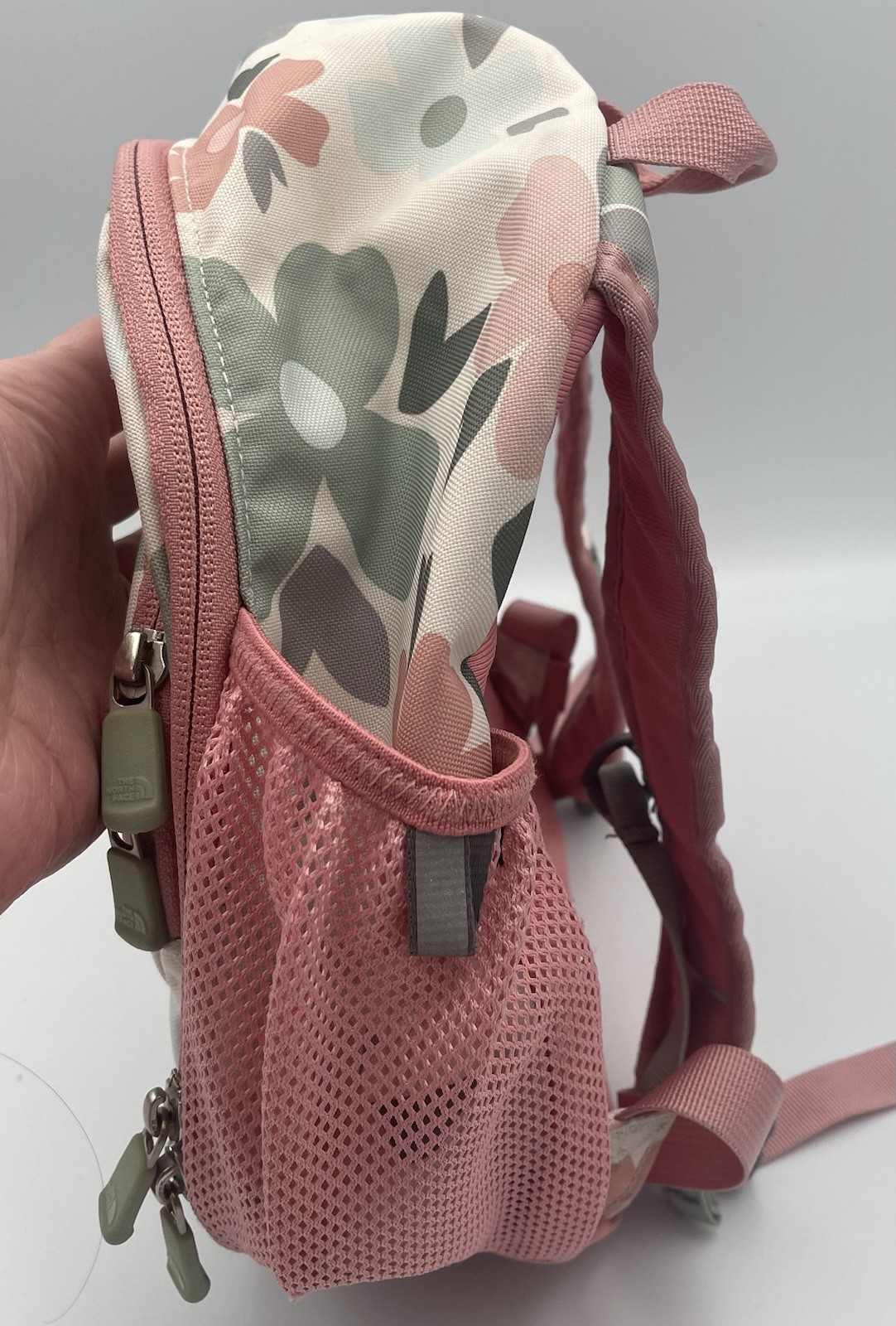 The North Face Sprout Backpack Multi Pink Gray Floral Purse Handbag Kids Travel