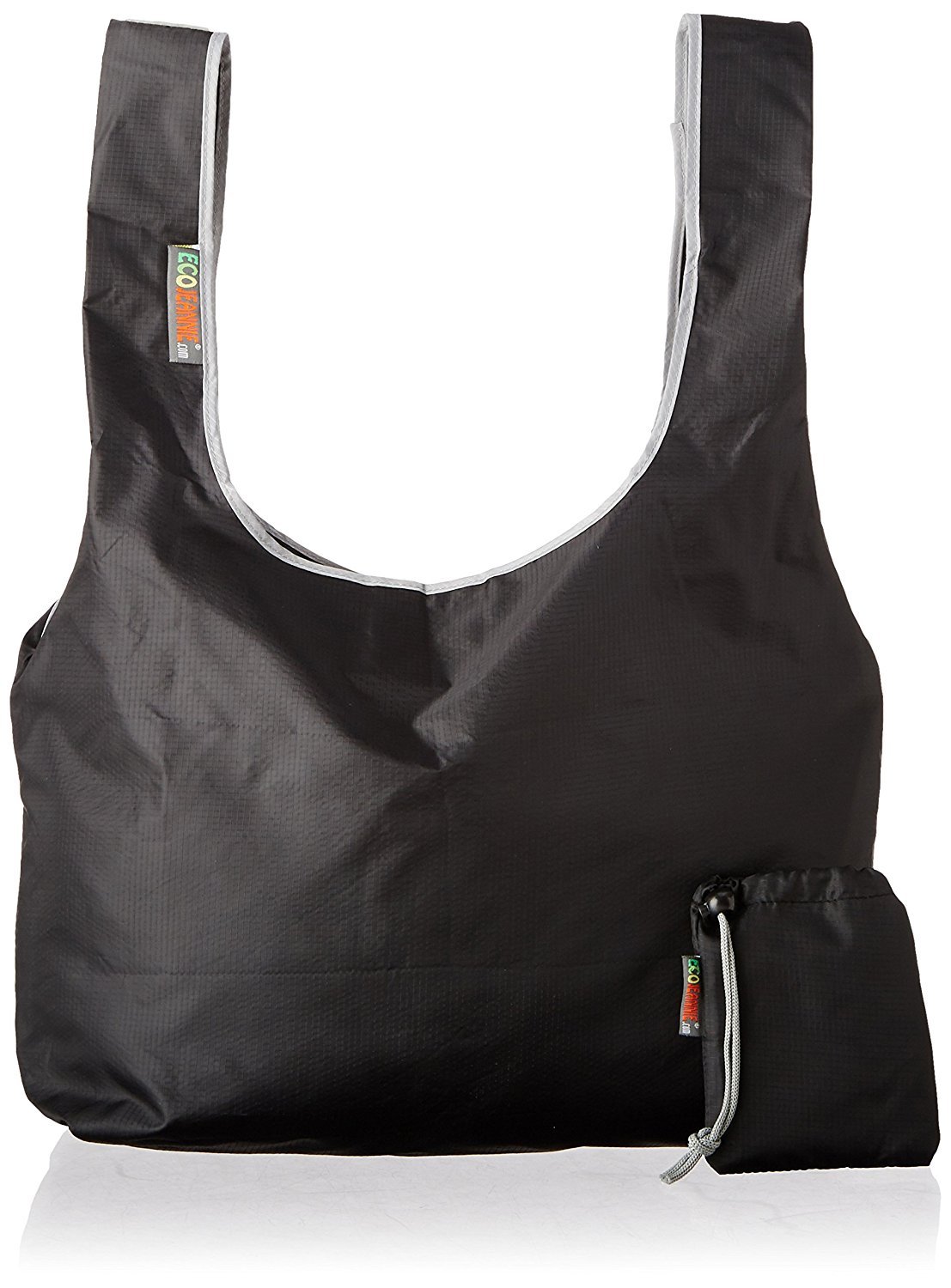 4 Pack Super Strong EcoJeannie Ripstop Nylon Foldable Reusable Bag Grocery Tote