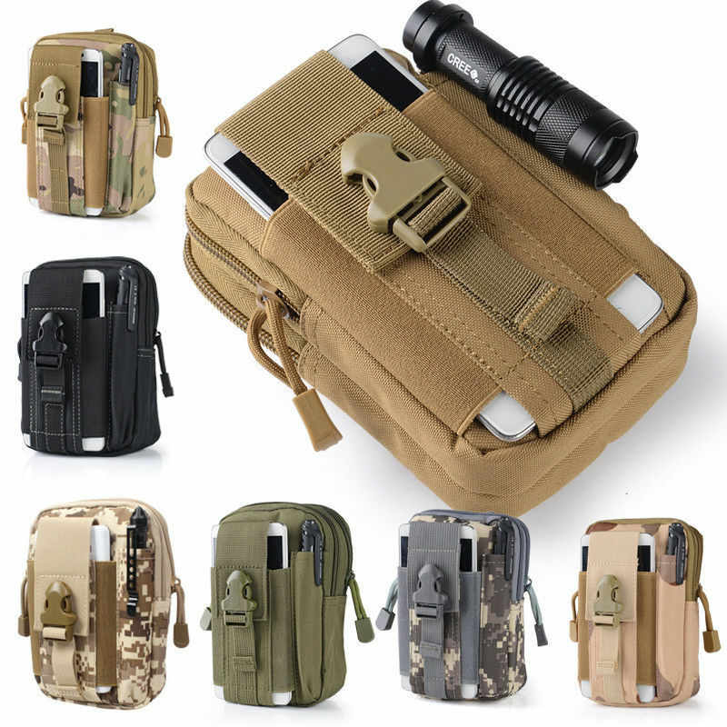 Tactical Molle Belt Waist Bag Pack Military Pouch Waist Fanny Pack Phone Pocket