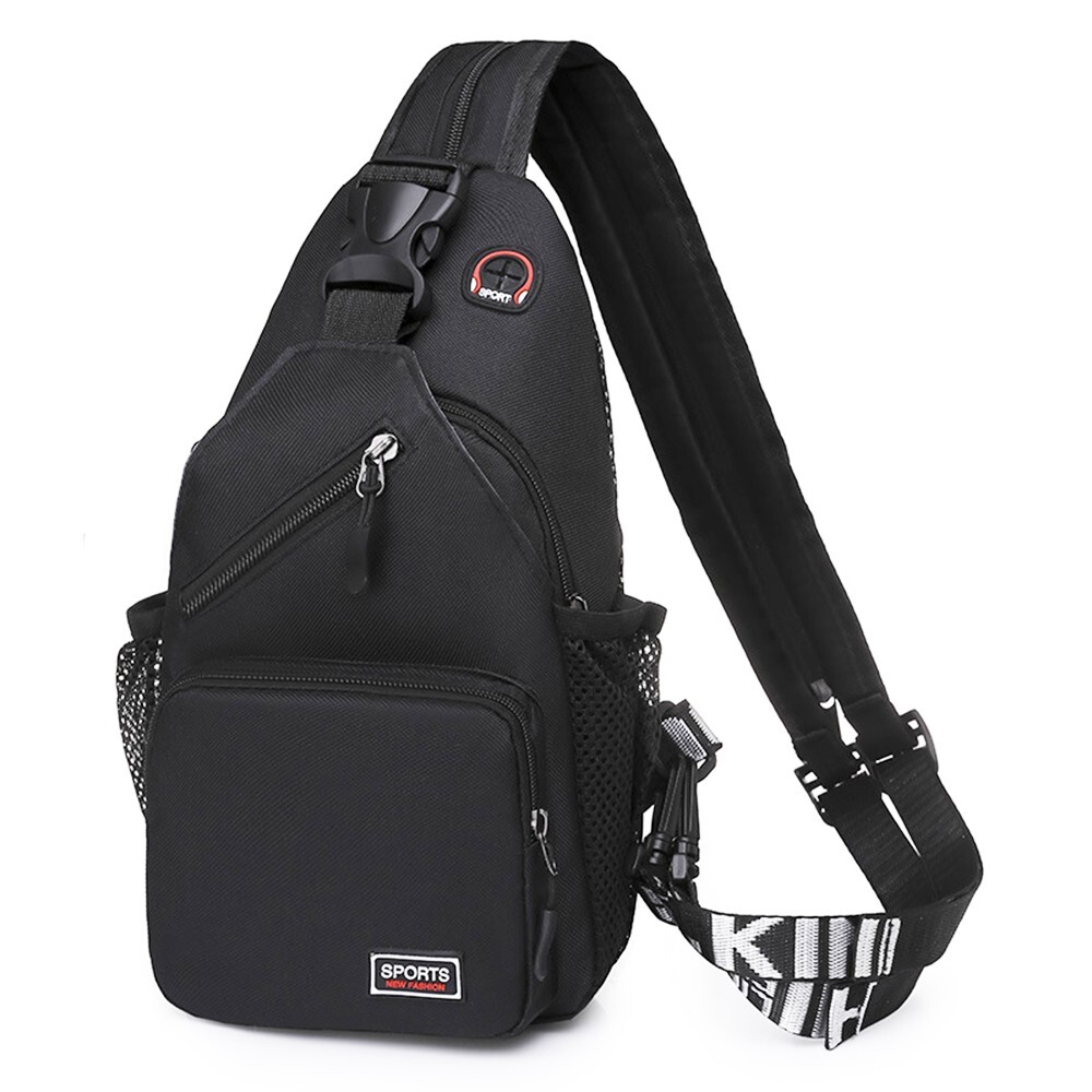 Men’s Nylon Sling Bag–Backpack Chest Shoulder Crossbody Fanny Pack Sport Travel