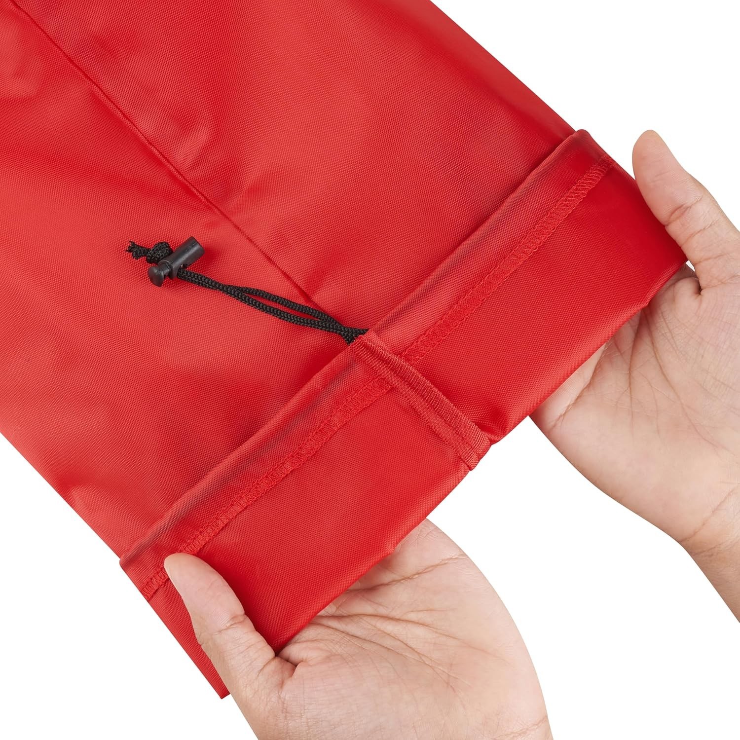 6 Set Drawstring Bag With Toggle Nylon Cinch & Ditty Pouch Six-Pack Red 7×9 Inch
