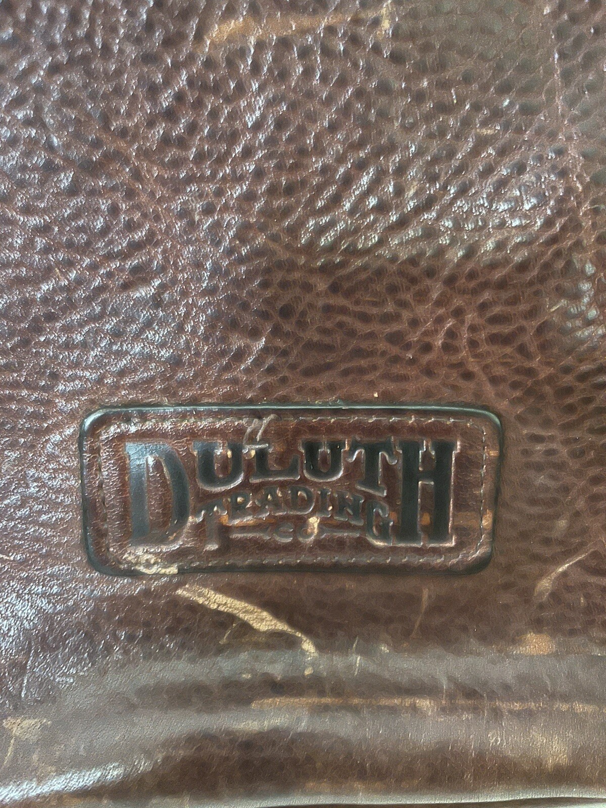 Duluth Trading Co Leather Lifetime Messenger Crossbody Shoulder Bag Man Bag