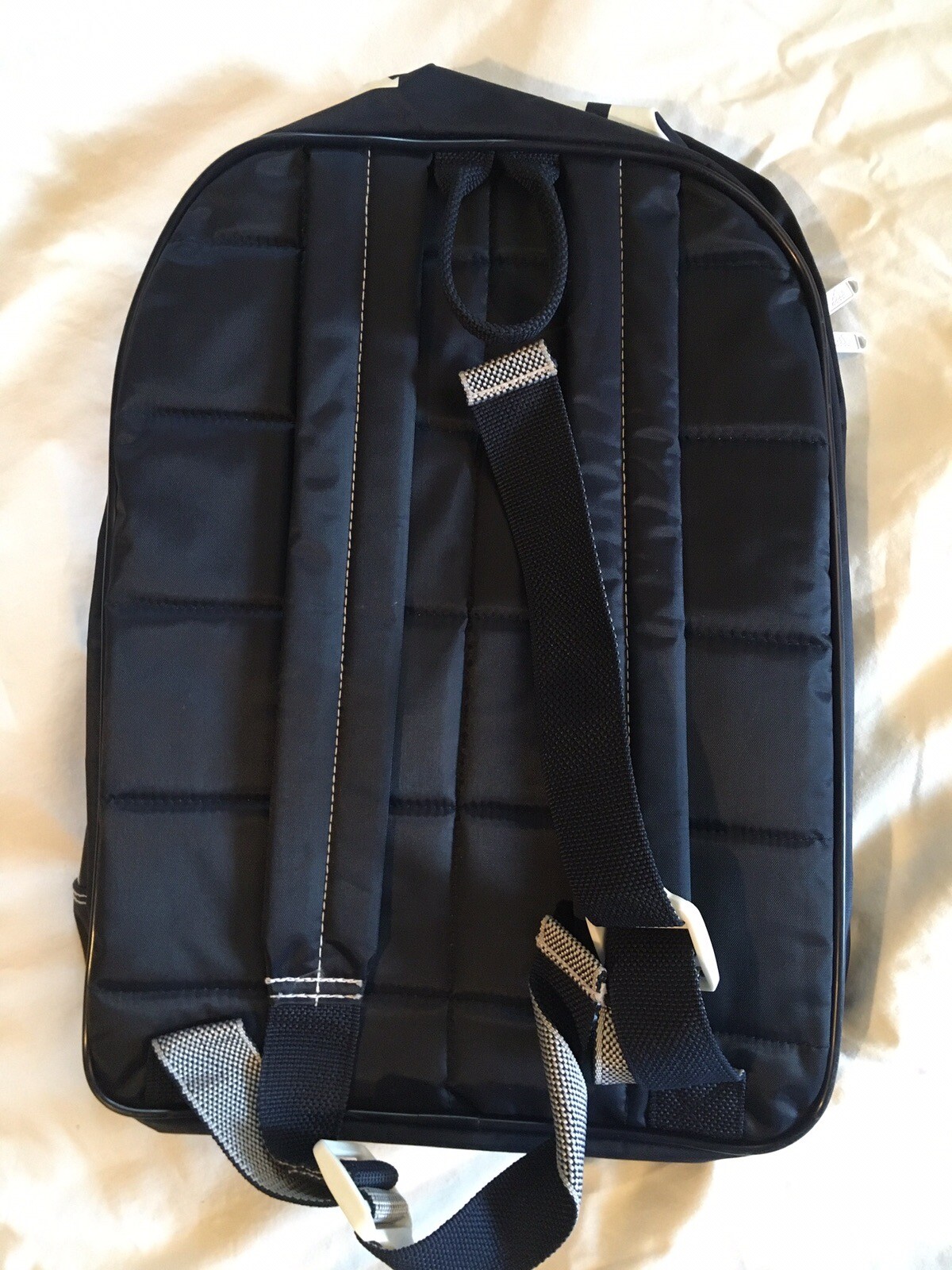 ADIDAS Backpack Bag Blue and White EUC Made In Taiwan