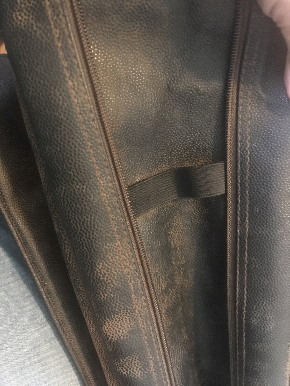 Angus Leather Satchel Briefcase Backpack Shoulder Strap Air-Tex Carry Luggage