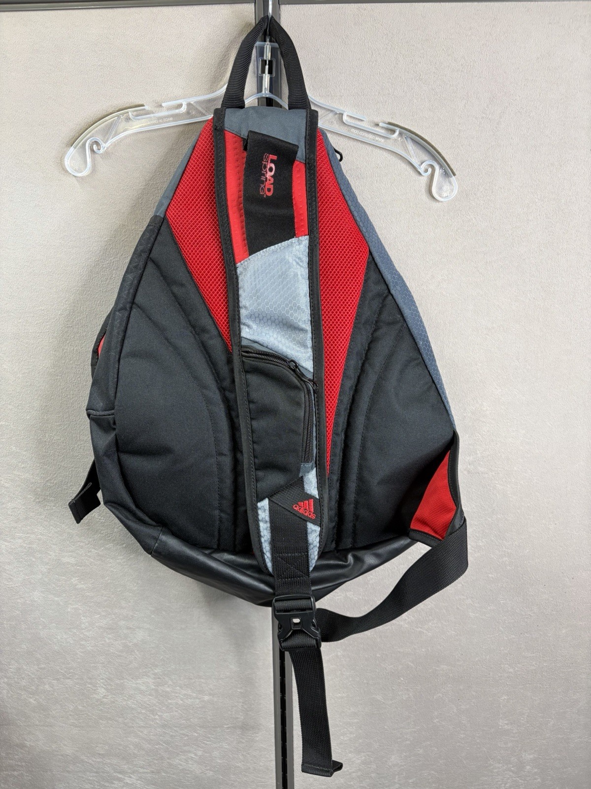 Adidas Load Spring Sling Backpack Shoulder Bag Black & Red