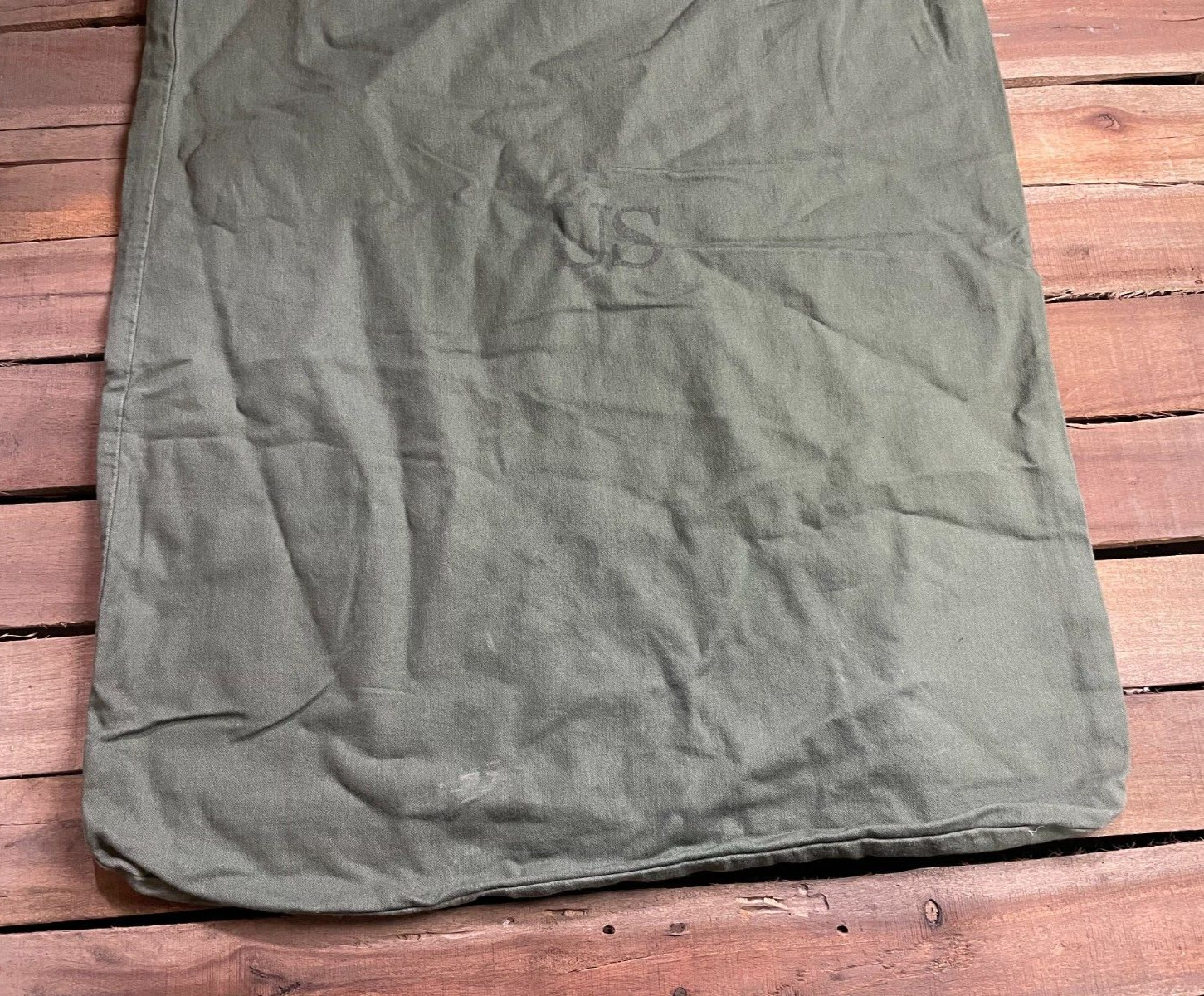EXCELLENT – US Military Barracks Cotton Laundry Bag Green NSN 8465-00-530-3692