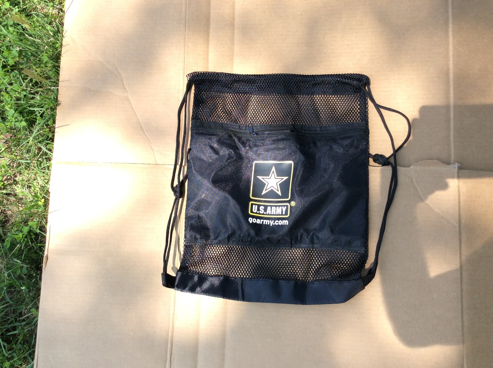 US Army Mesh Military Duffle Bag Black Backpack Gym Bag 18″ x 14″