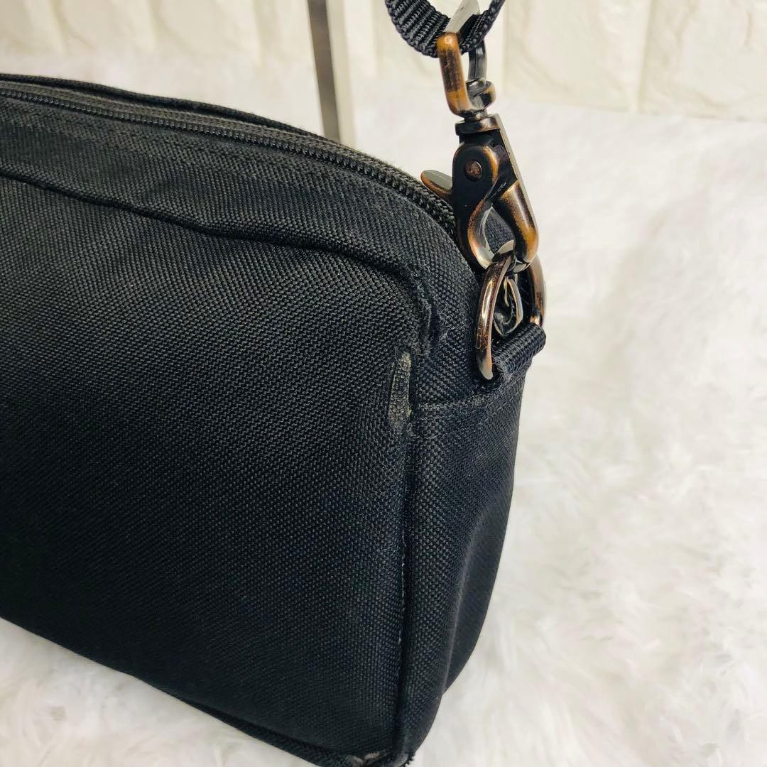 Authentic Yoshida Kaban PORTER Collab Men’s Shoulder Bag 14cm x 23cm Black Fabri