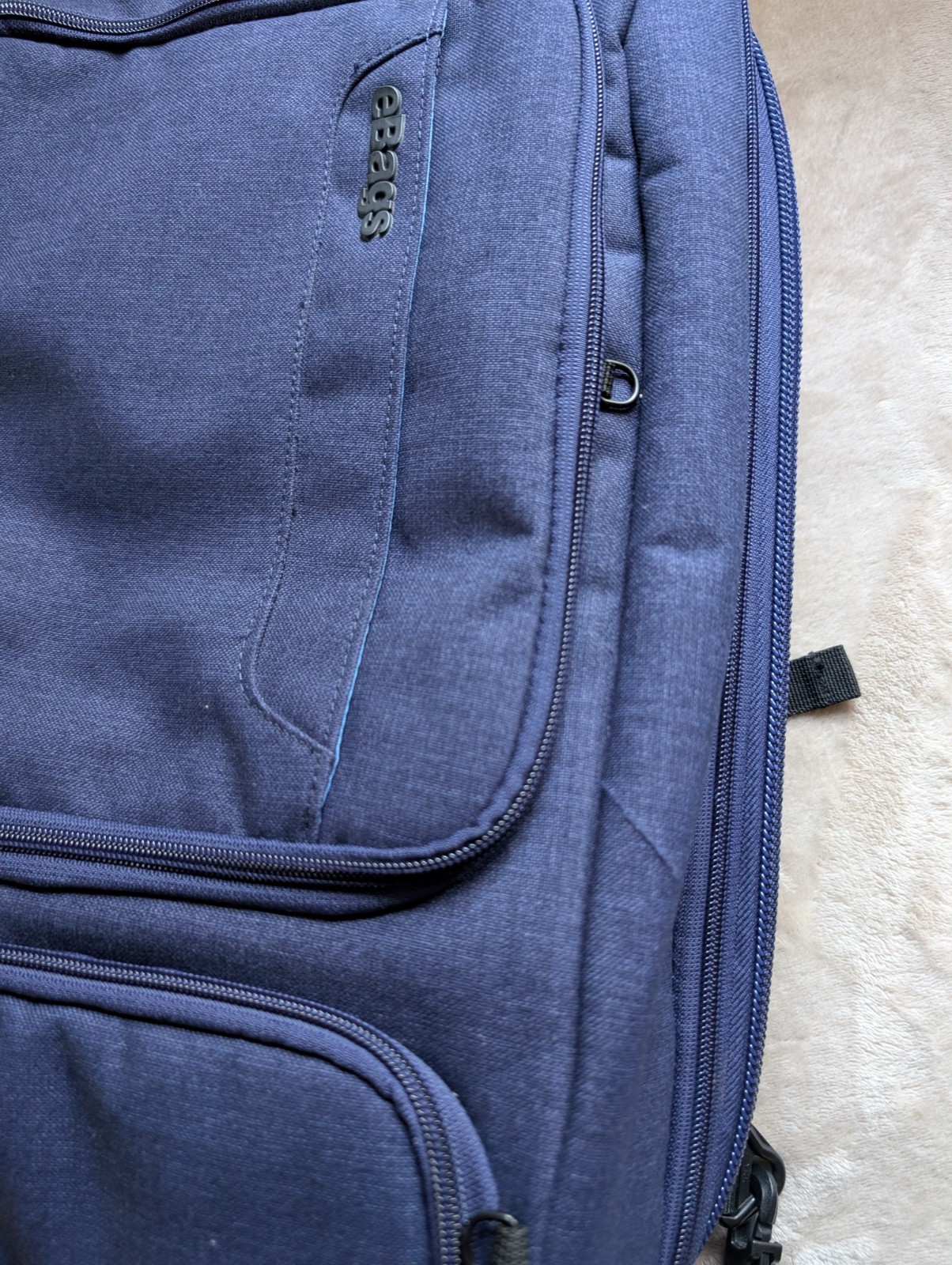 eBags Professional Slim Laptop Backpack Indigo Blue One-Bag Travel Commuter Tech