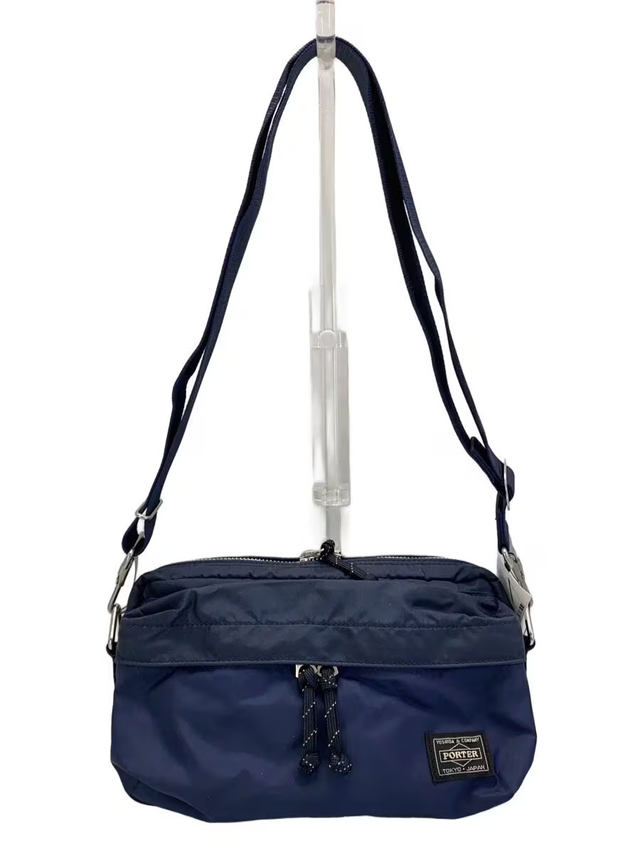 PORTER FORCE Shoulder Bag NVY Solid