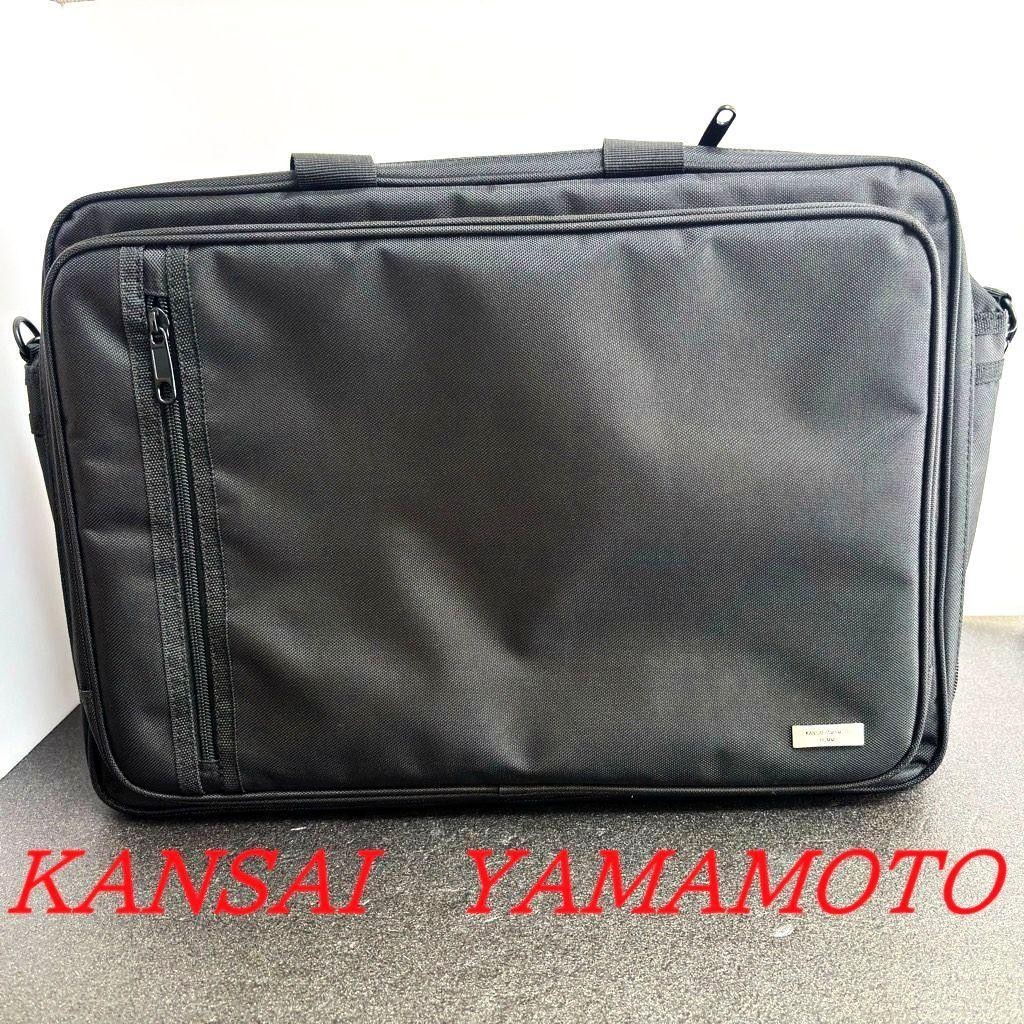 KANSAI YAMAMOTO Business Shoulder Bag Black Nylon 47x34x17cm