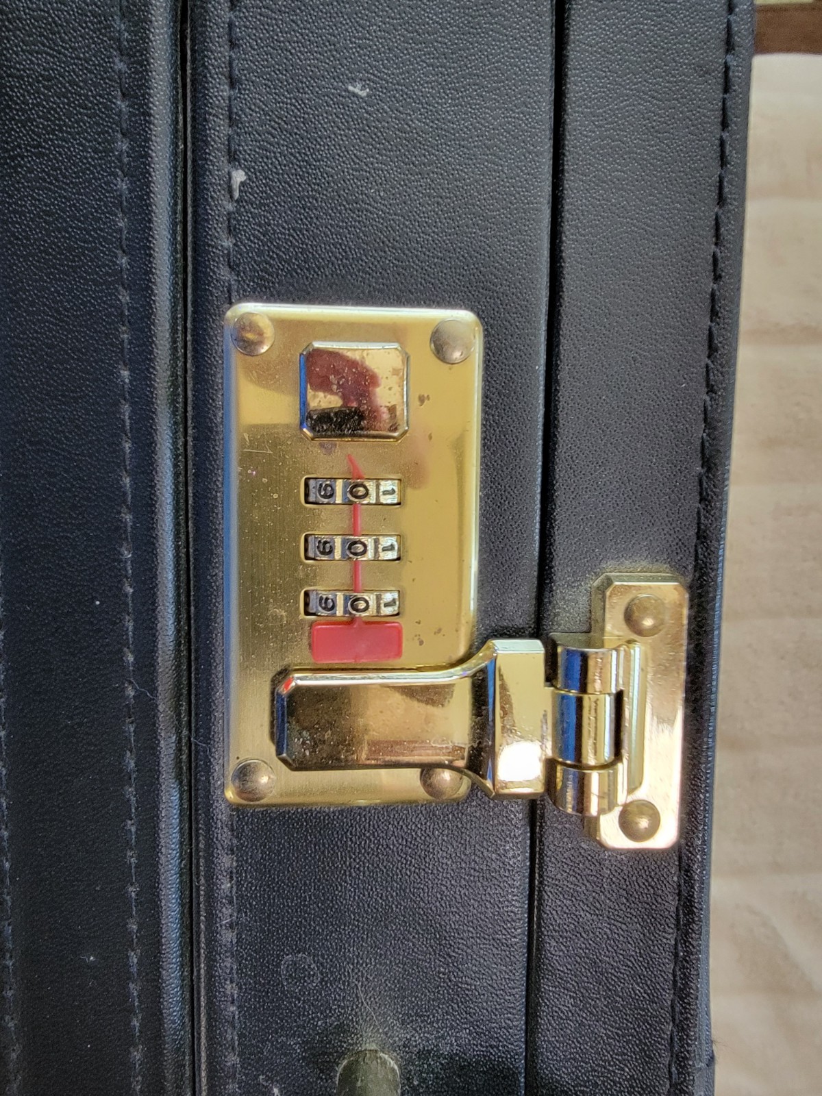 Black Briefcase with Double Locking Feature Slight Damage See Photos