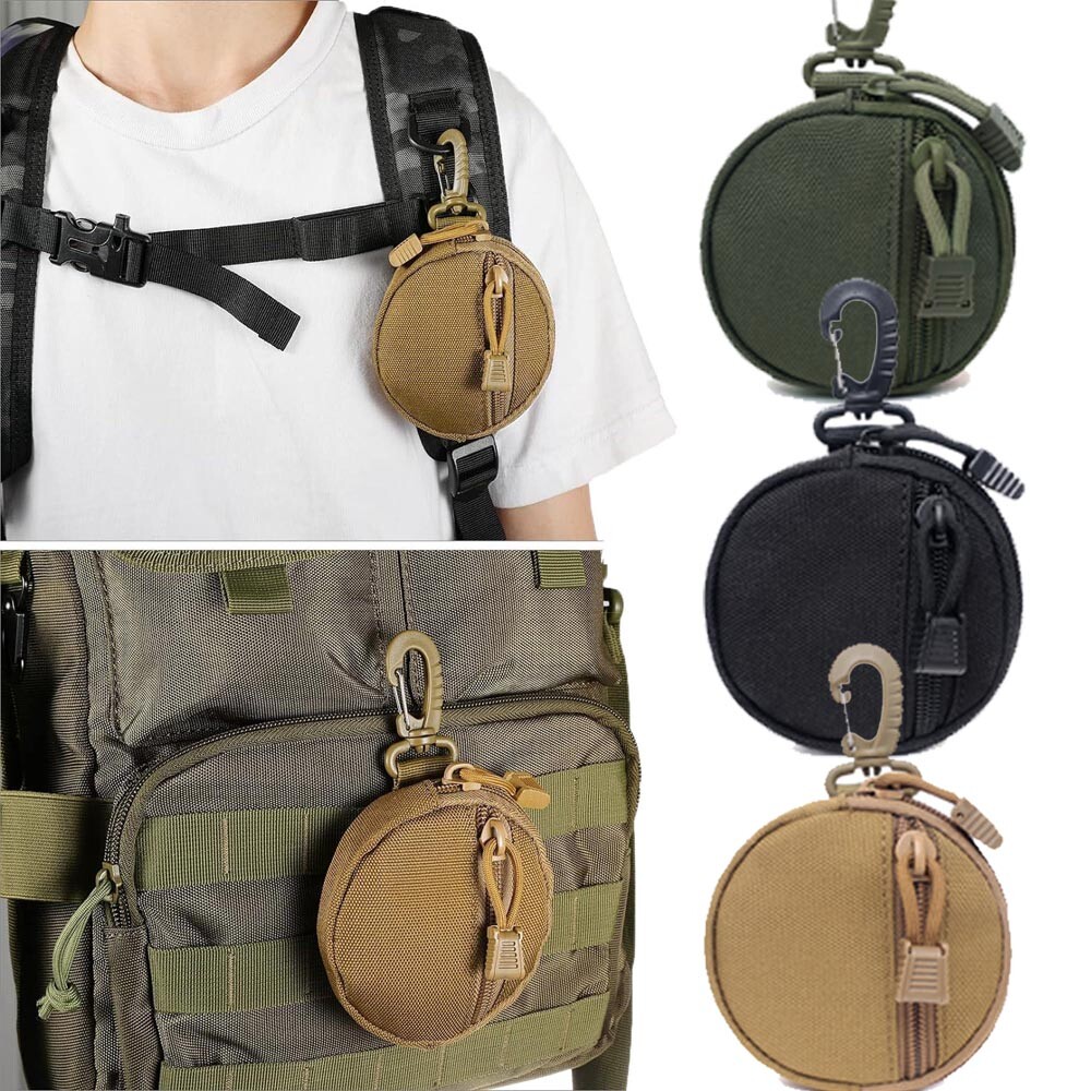 Tactical Military Portable Mini Bag Keys Coin Holder Waist Wallet Molle Pouch US