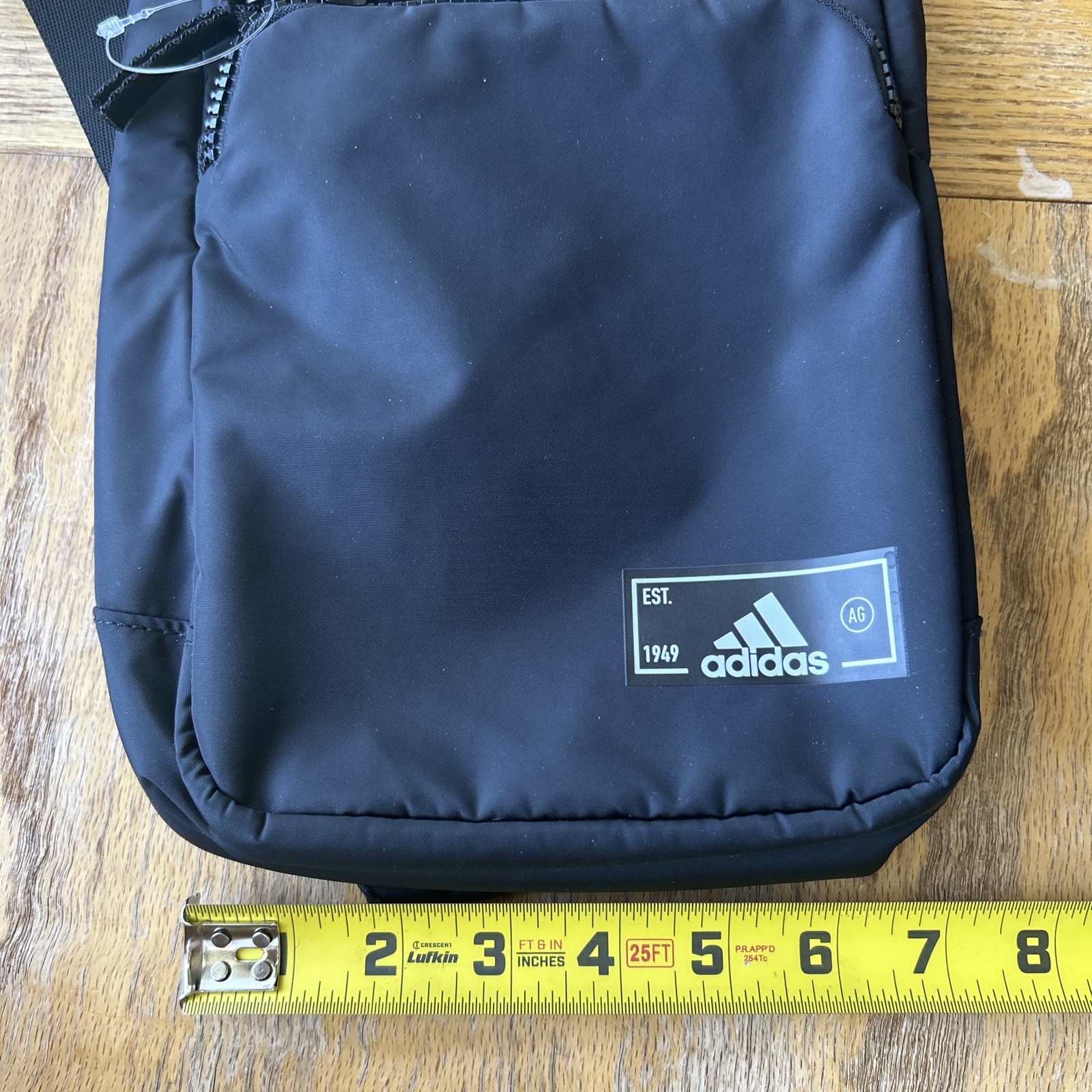 Adidas Unisex Essentials 2 Sling Adjustable Strap Crossbody Bag Black 12 x7.5×4”
