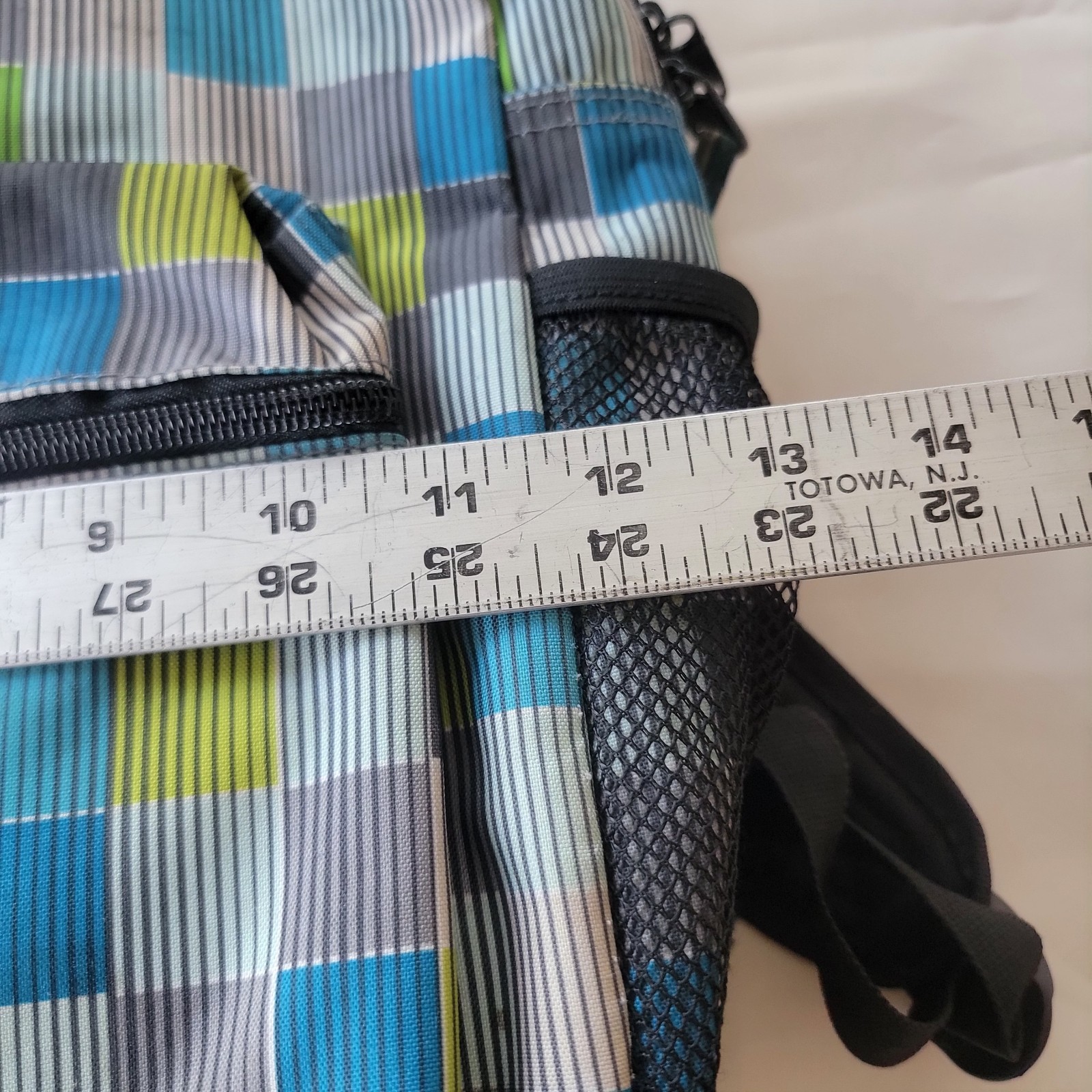 Dickies Backpack Blue Green Gray Plaid Padded Laptop School Travel Bag