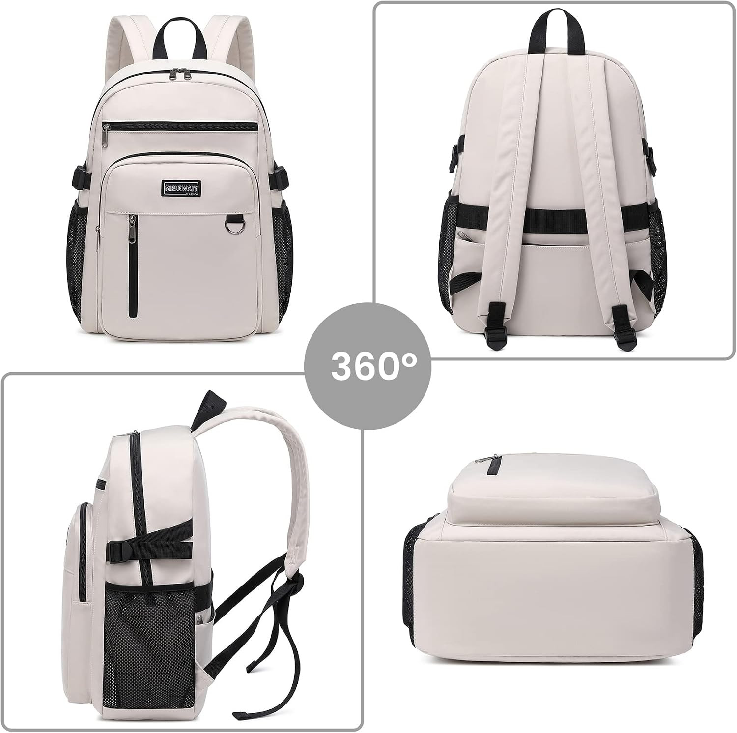 Classical School Backpack Lightweight Bookbag Casual Daypack Travel Work Bag for