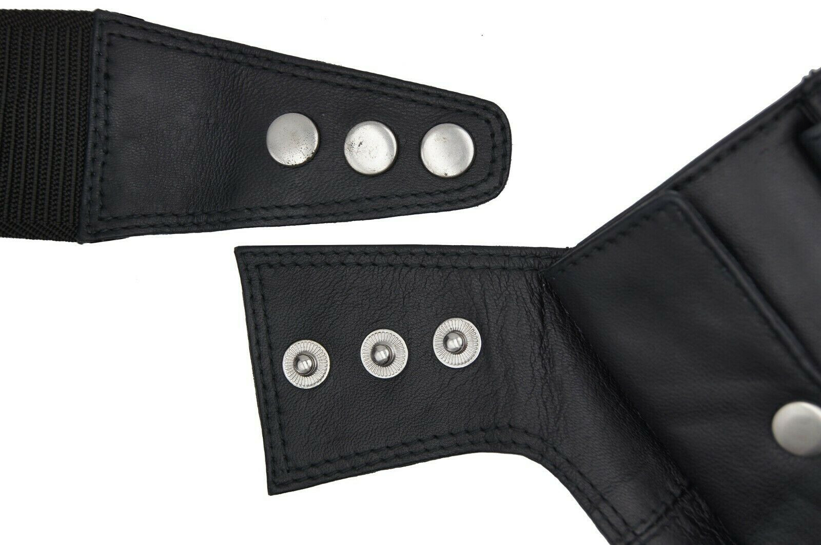 Black Leather Anti-Theft Hidden Underarm Shoulder Bag Phone Pouch Wallet Holster