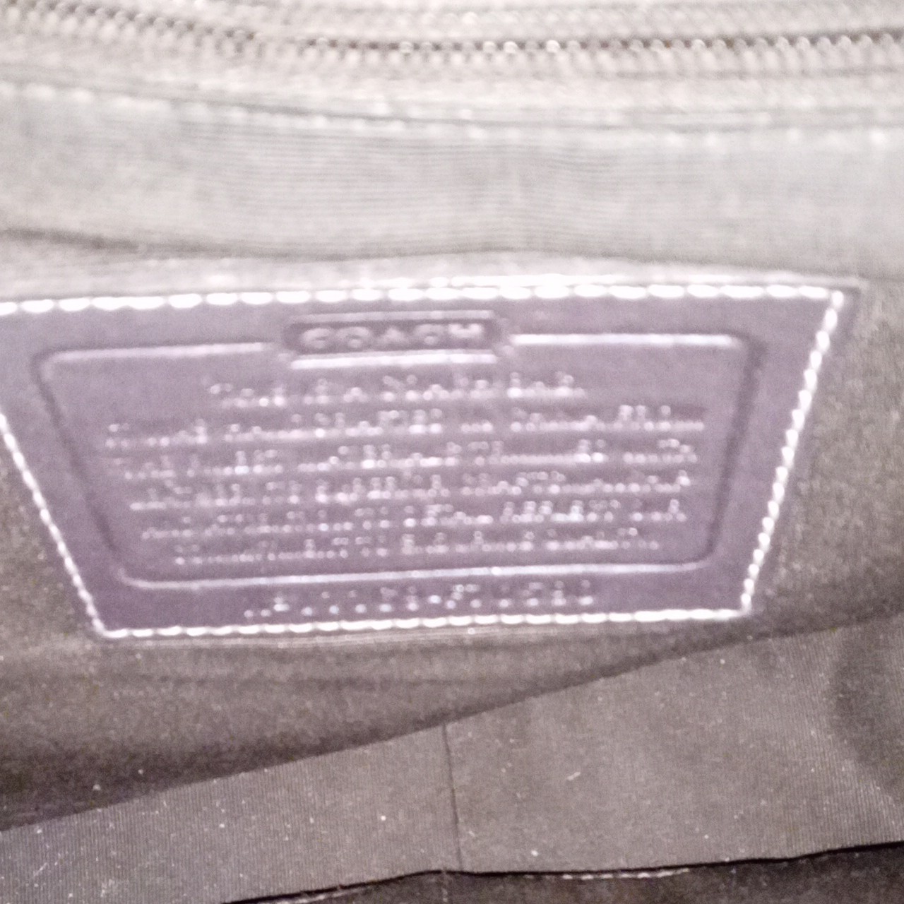 Coach Logo Pattern Messenger Crossbody Bag Brown/Black Adjustable Strap Pockets