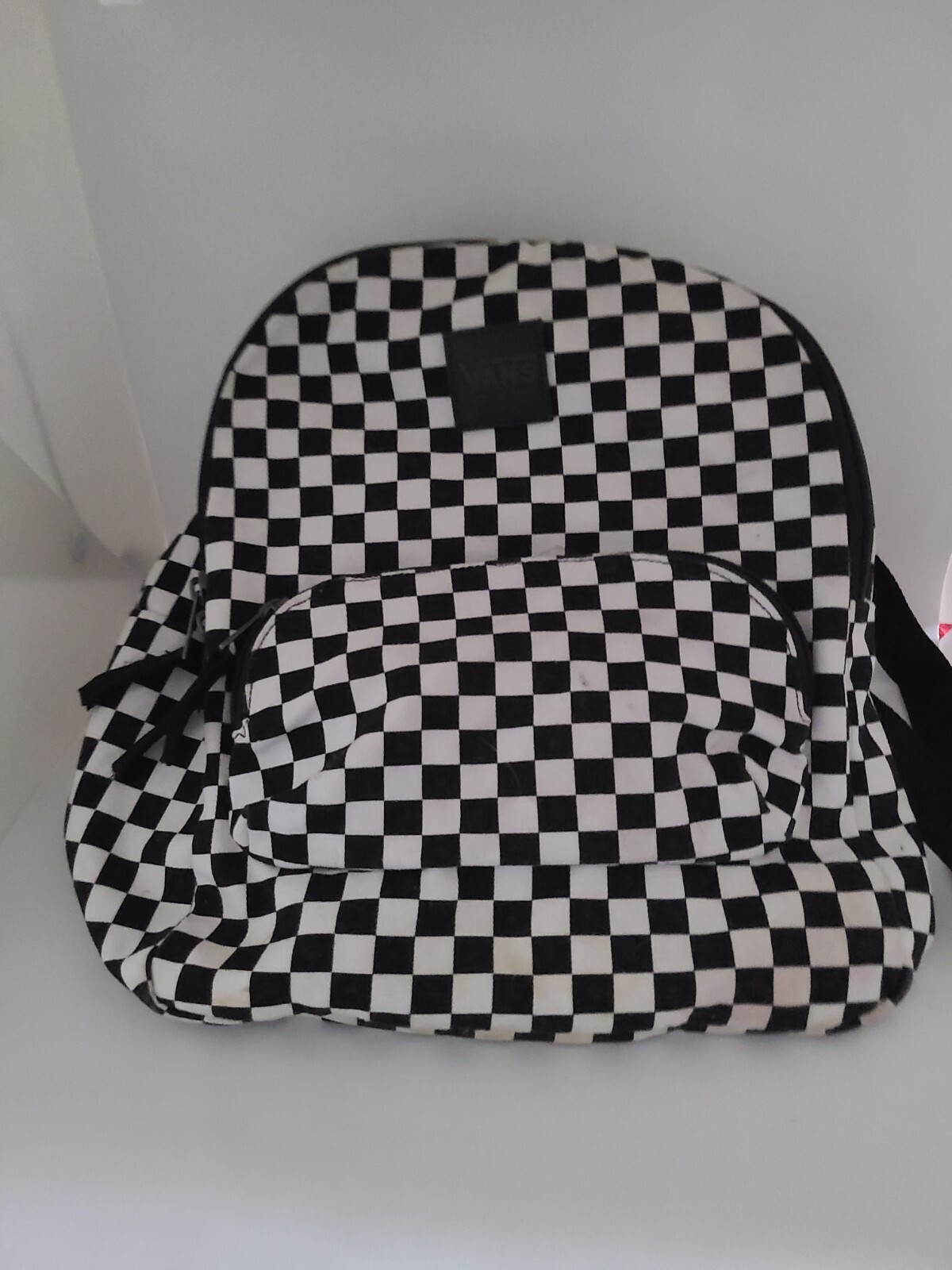 Vans Checkerboard Black & White Old Skool Backpack 11.5 X 9.5. See Description