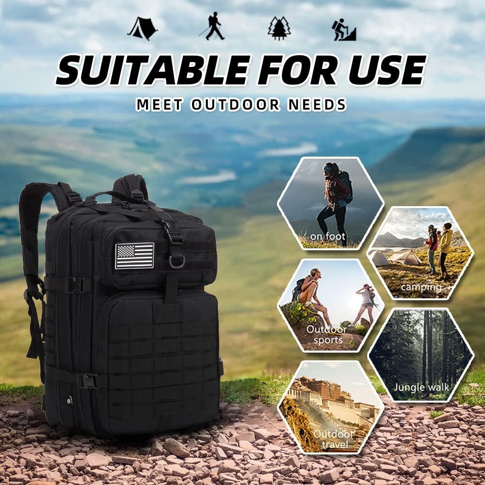 Military Tactical Backpack For Men Molle Daypack 3 Day Bug Out Bag 45 L Large